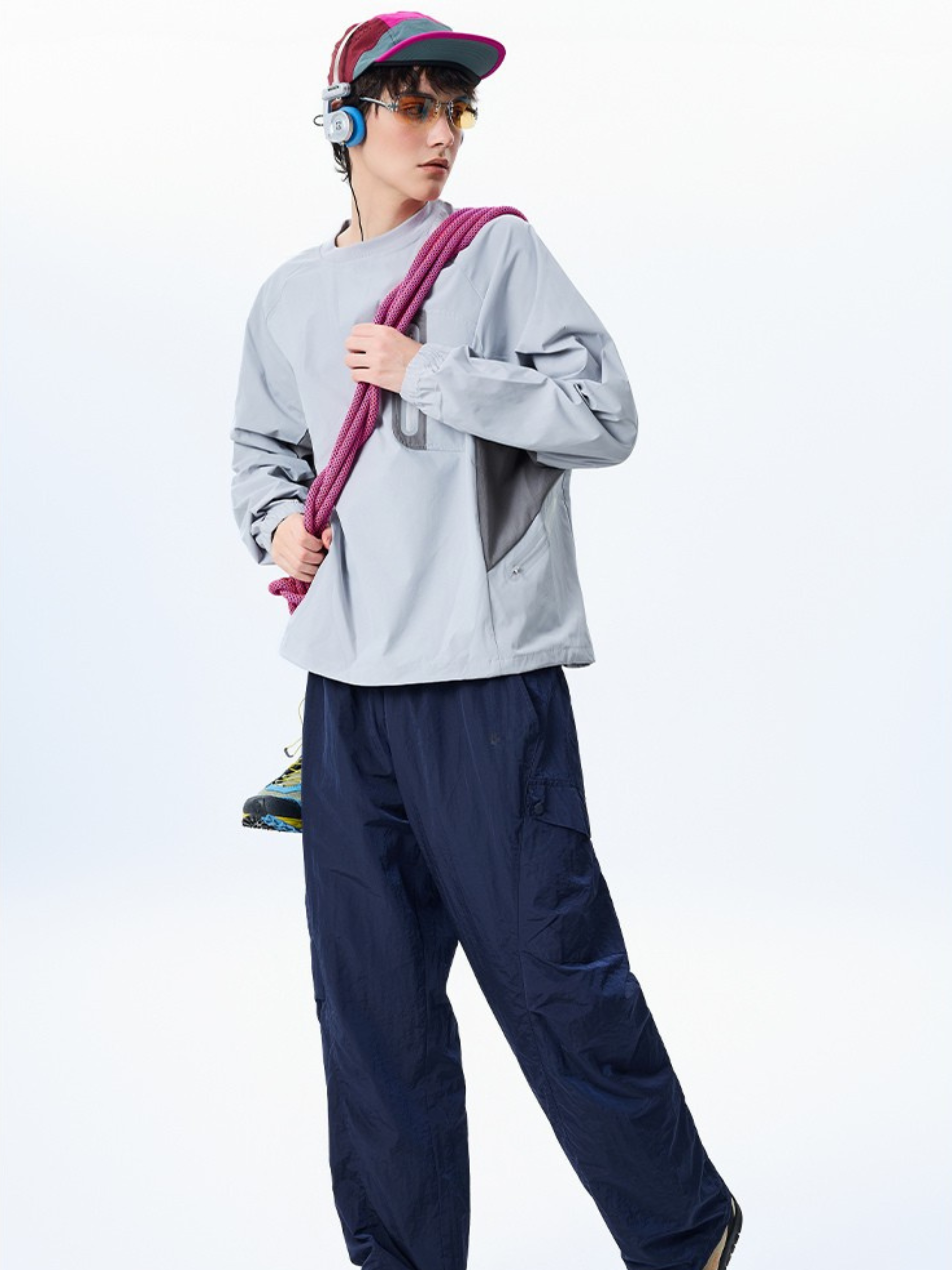 Mistral - Water-Repellent Reflective Zipper Long-Sleeve T-Shirt