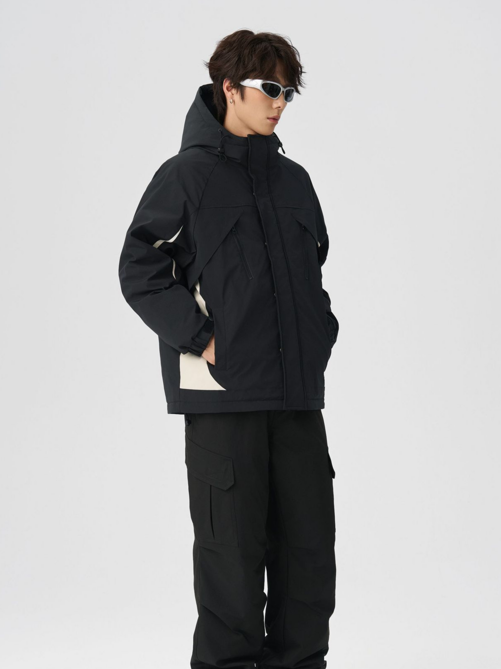 BluffPort - Unisex 90% White Duck Down Oversized Hooded Down Jacket GONGGAR SPORTS