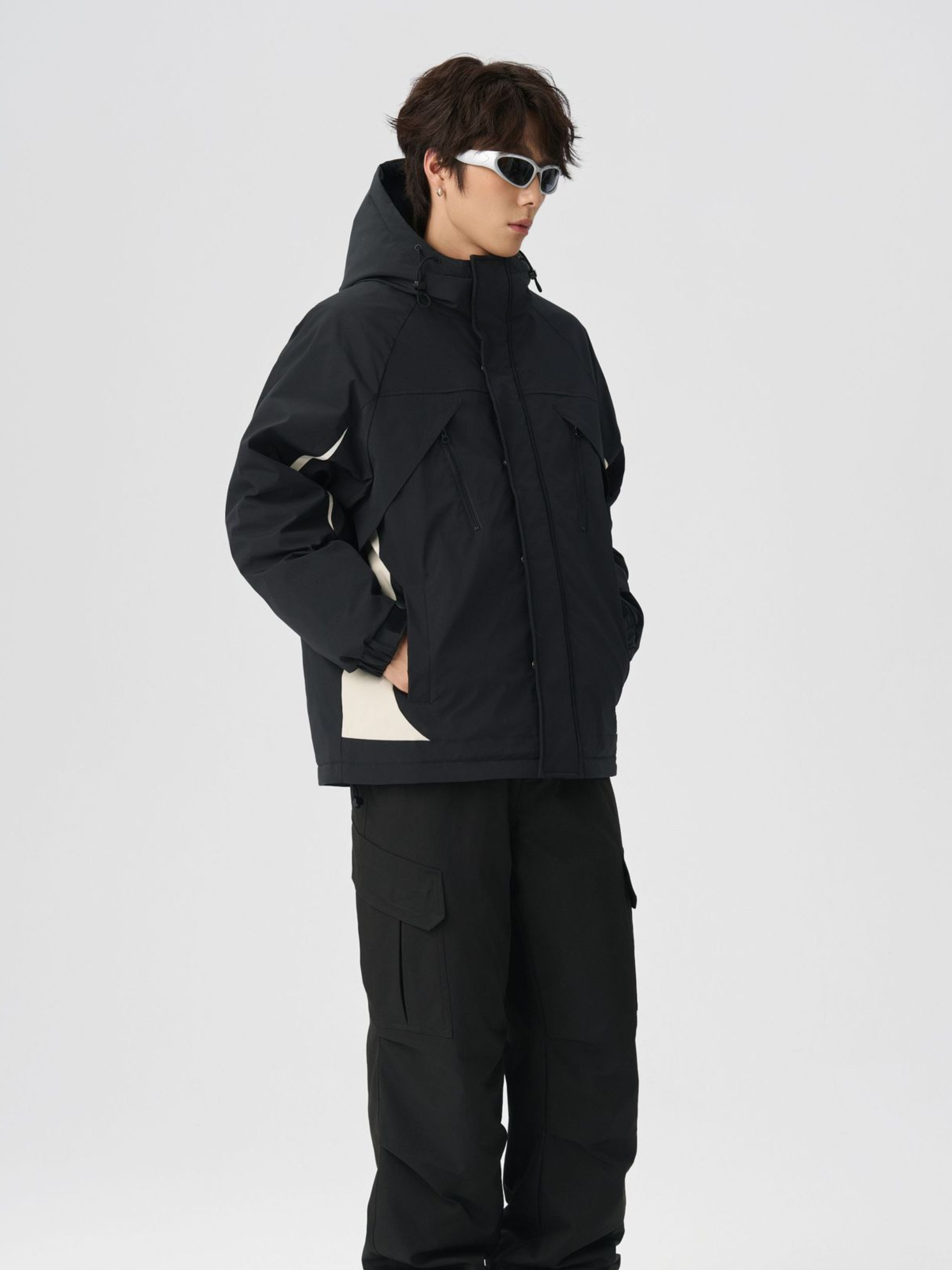 BluffPort - Unisex 90% White Duck Down Oversized Hooded Down Jacket GONGGAR SPORTS