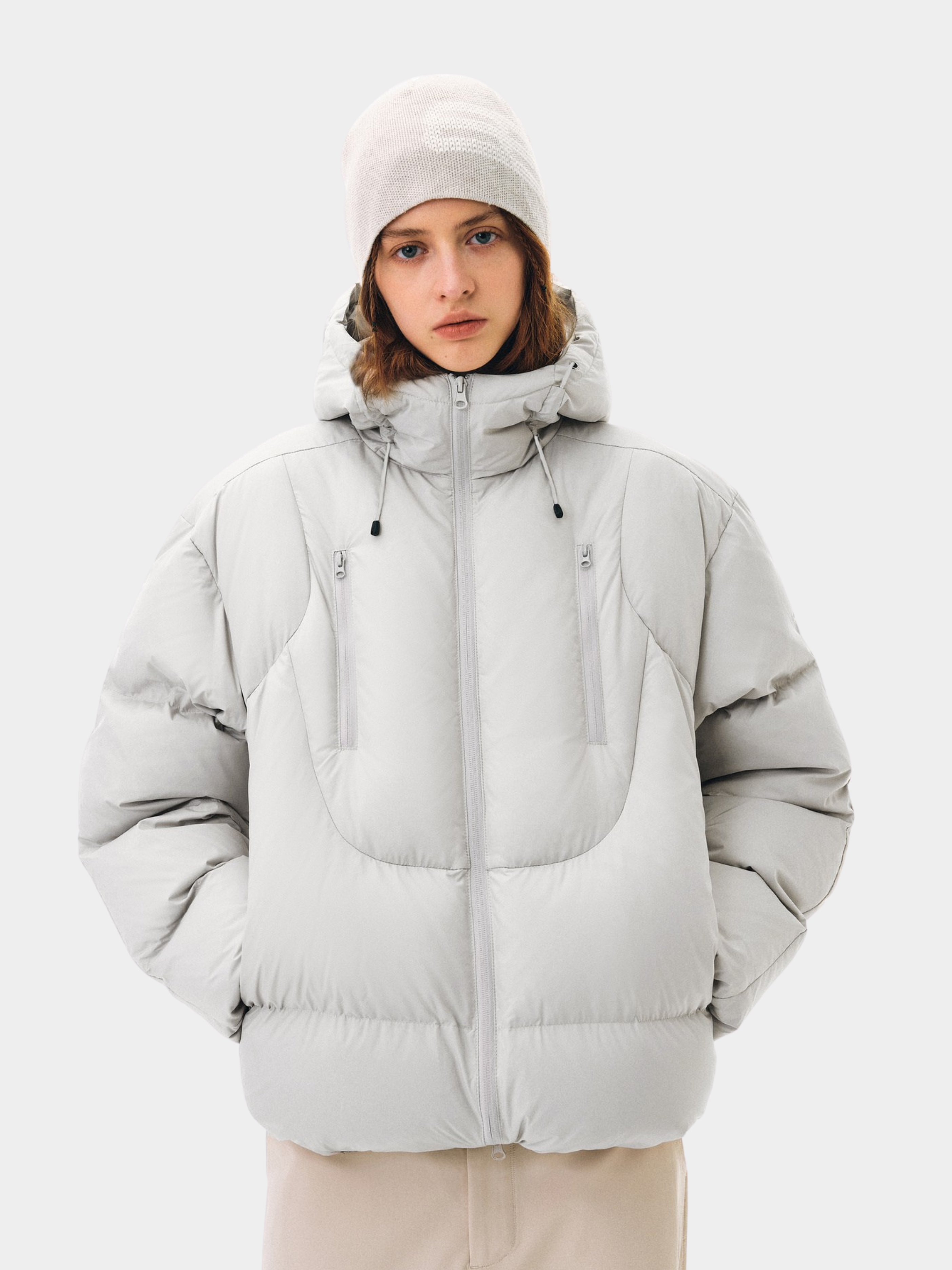 Emberfrost - Unisex 90% White Duck Down Dual-Zip Hooded Jacket