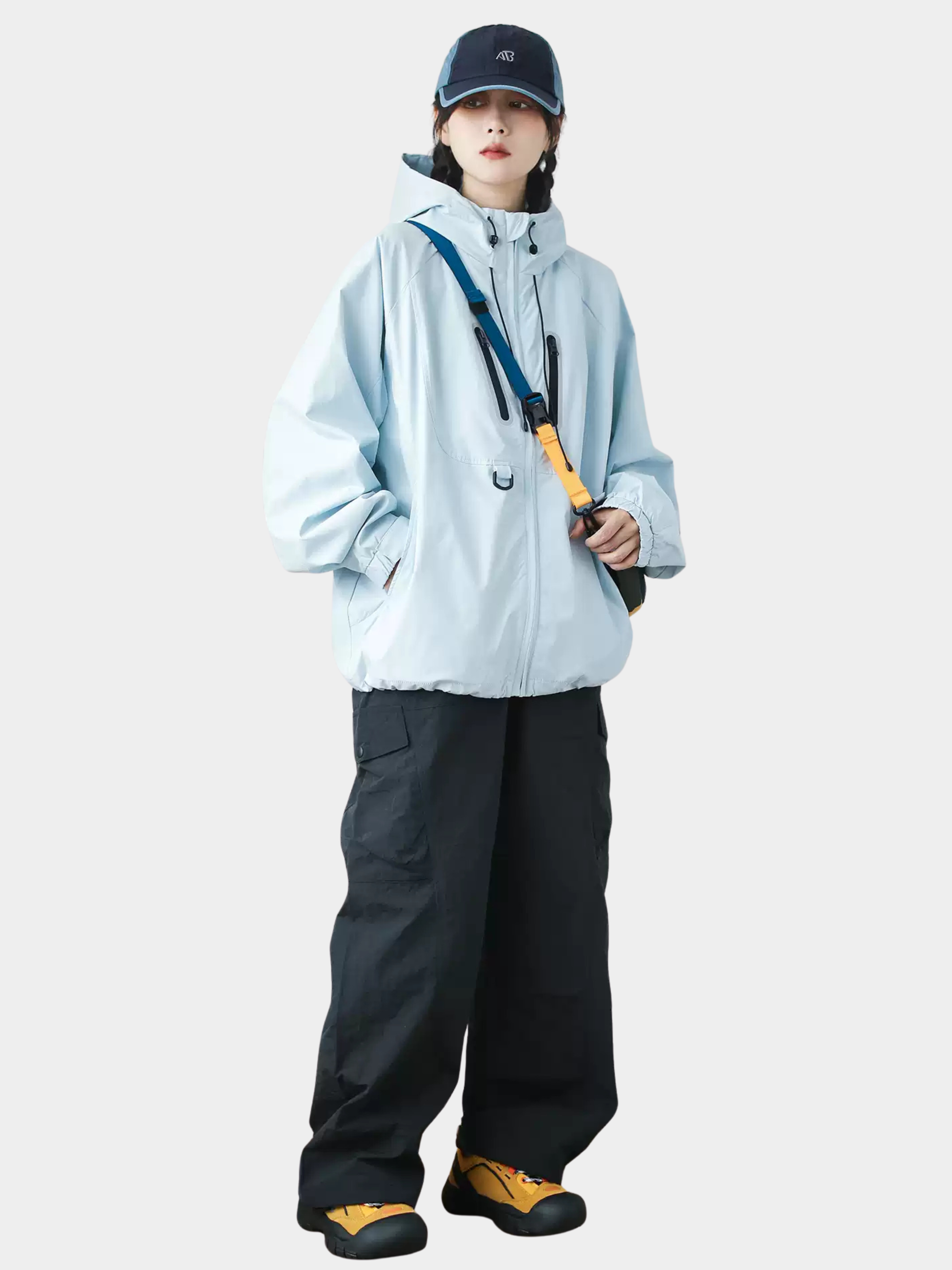EchoCore - Unisex Loose-Fit Hooded Technical Shell Jacket