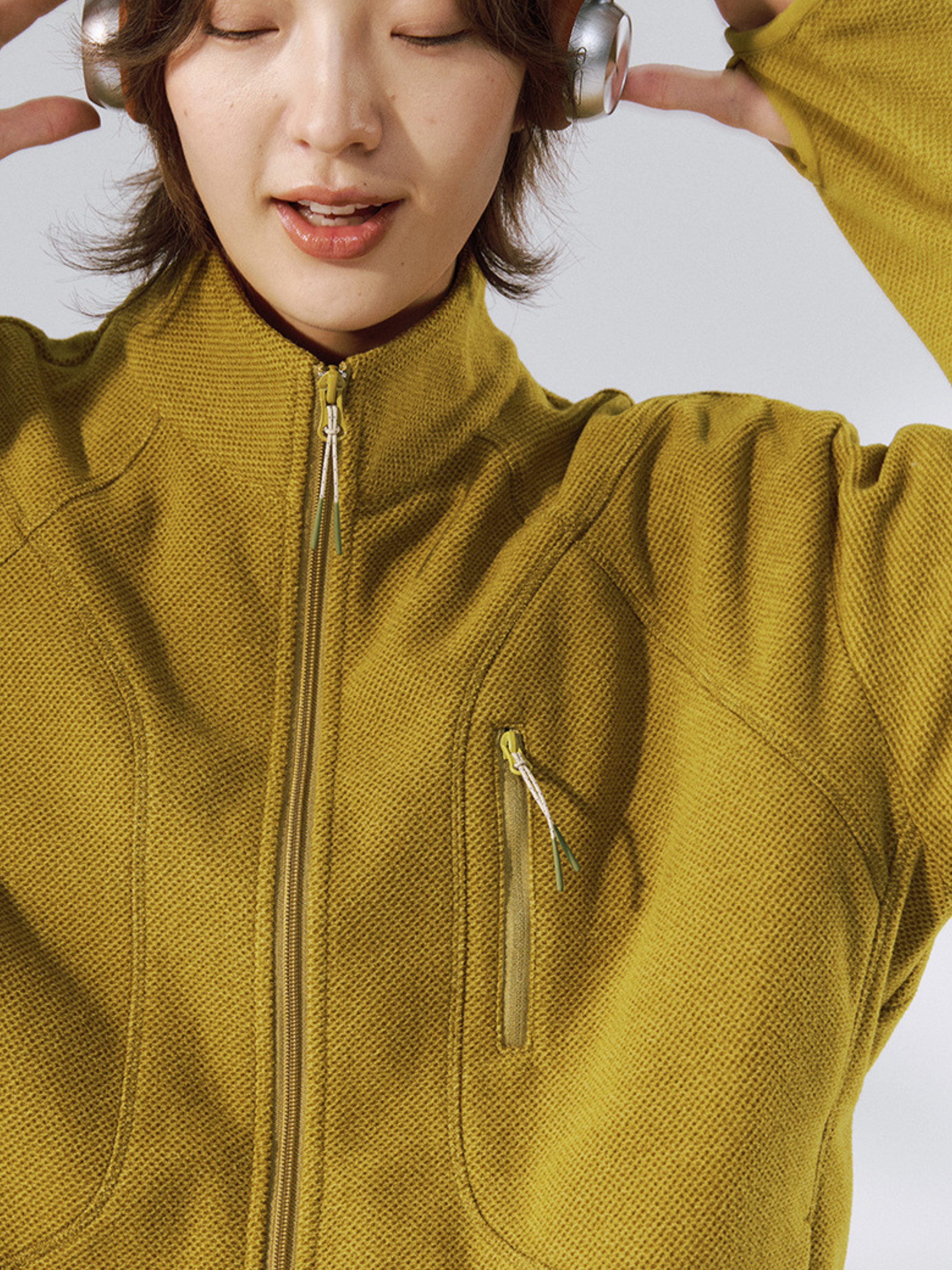 Drake - Unisex Honeycomb Thermal Zip-Up Sweatshirt