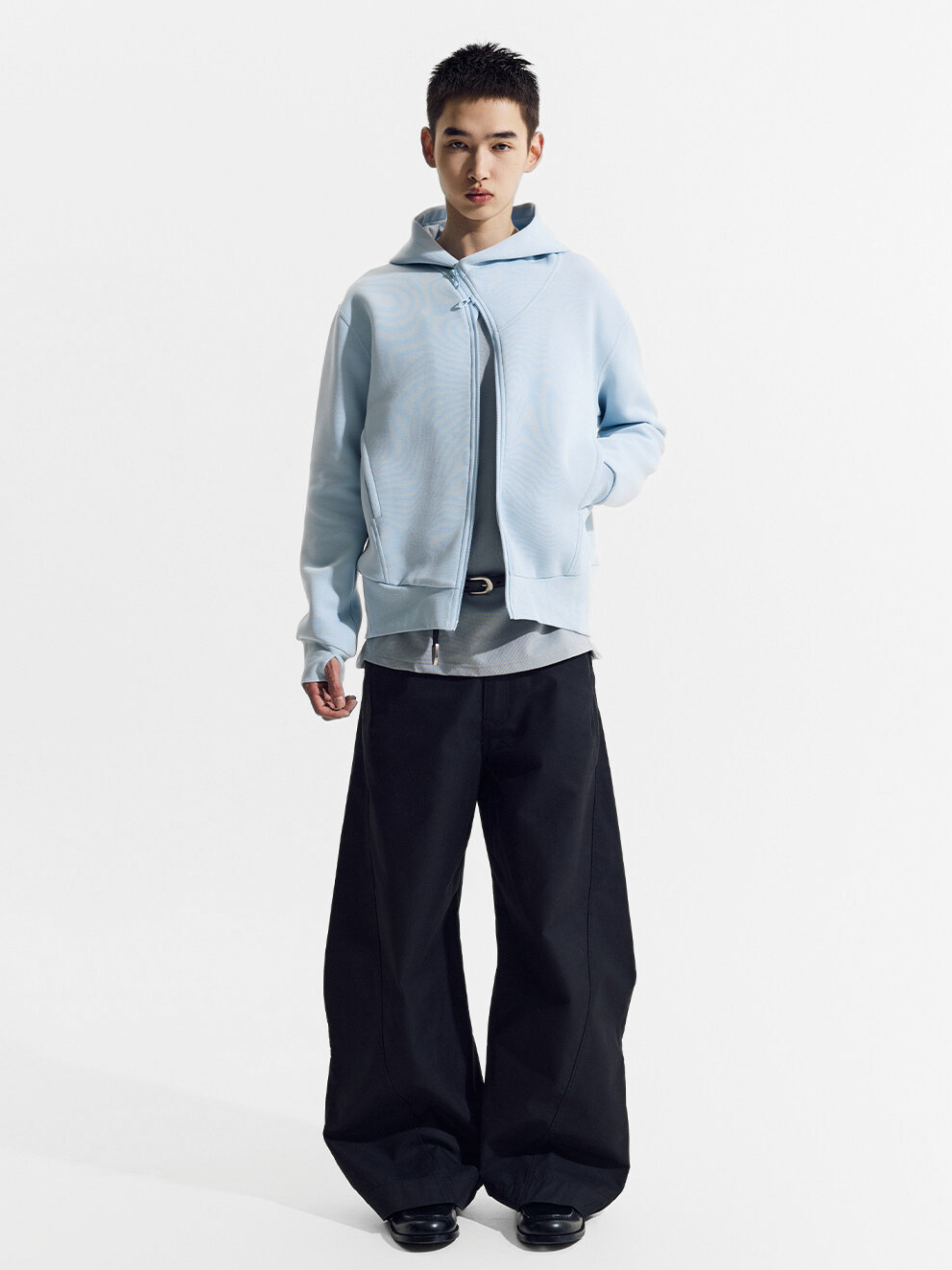 Ashhowl - Unisex Asymmetric Zip Air-Layer Jacket