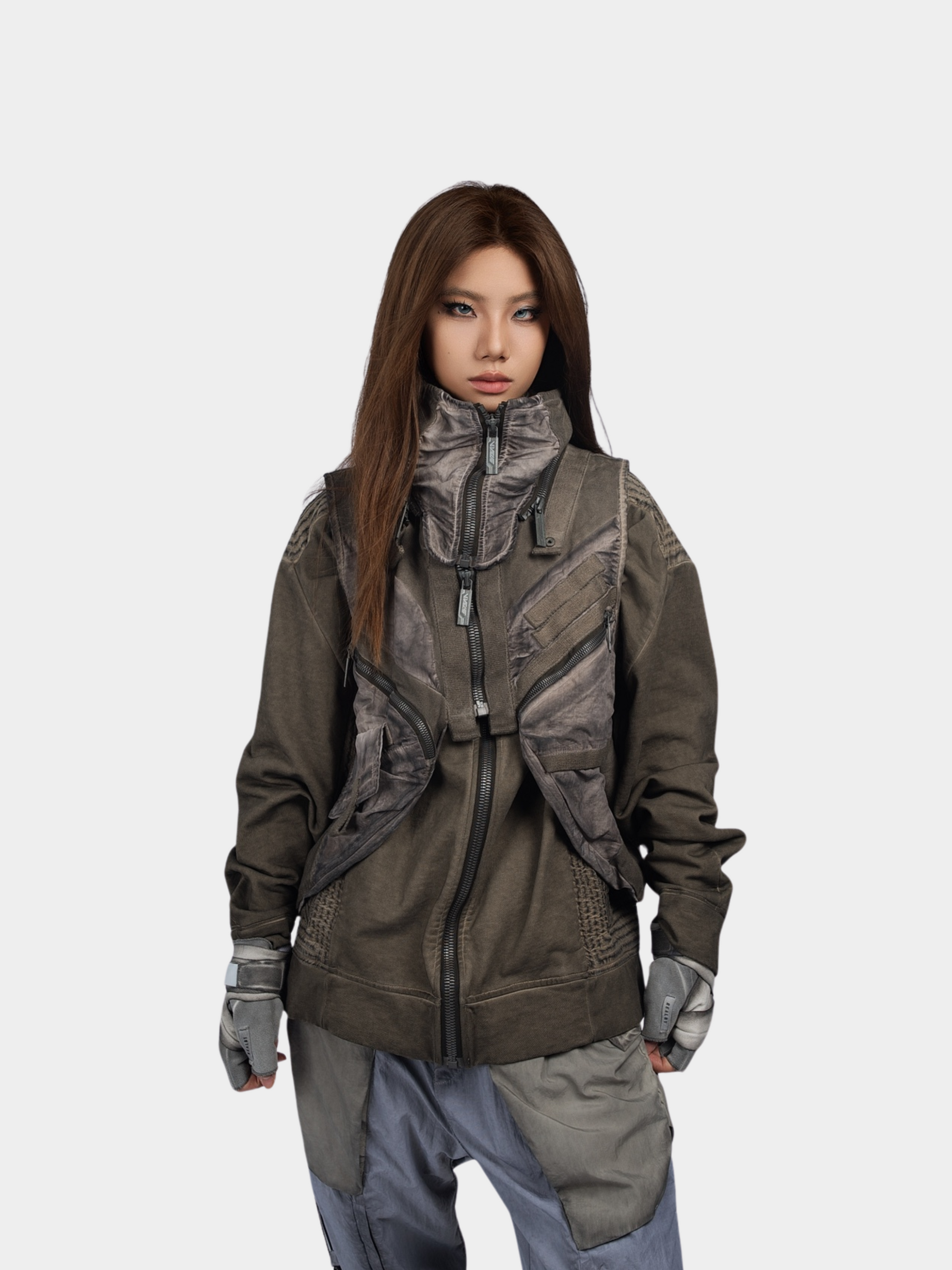 FlexCanopy - Unisex Asymmetric 3D Pocket Detachable Vest GONGGAR SPORTS