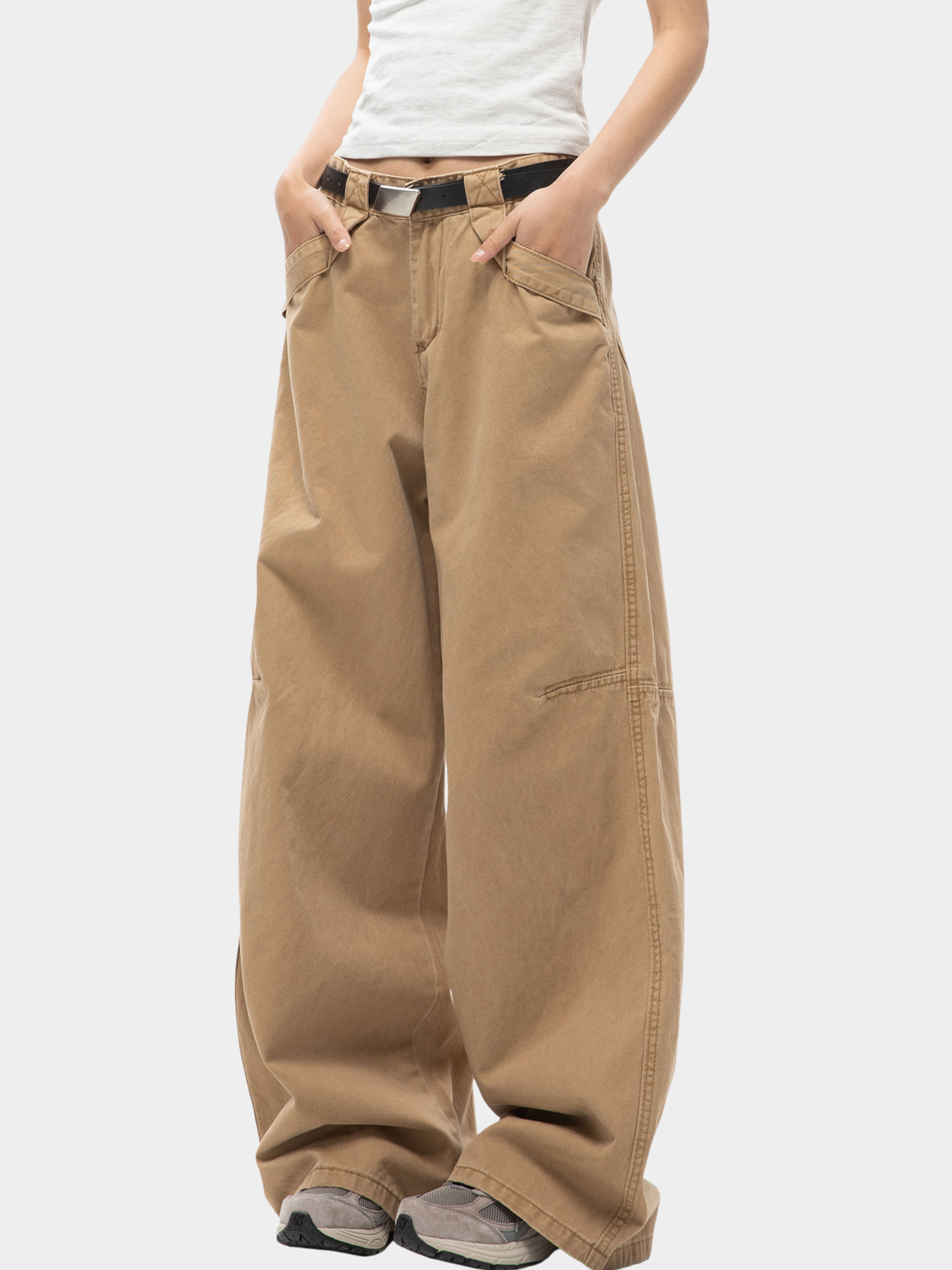 EchoLine - Unisex's Pure Cotton Straight-Leg Relaxed Pants