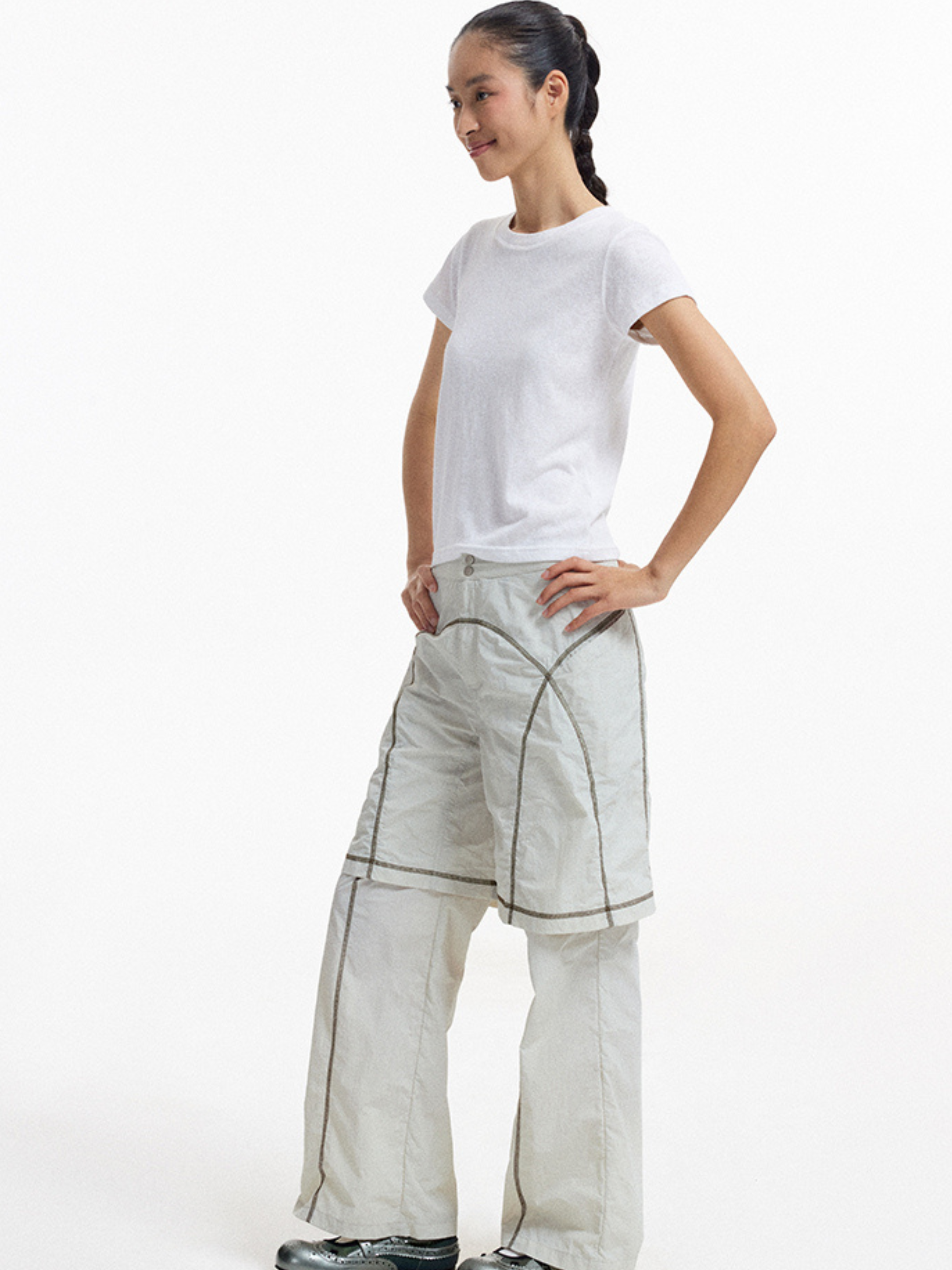 ThornField - Women‘s Double-Layered Tennis Straight-Leg Pants