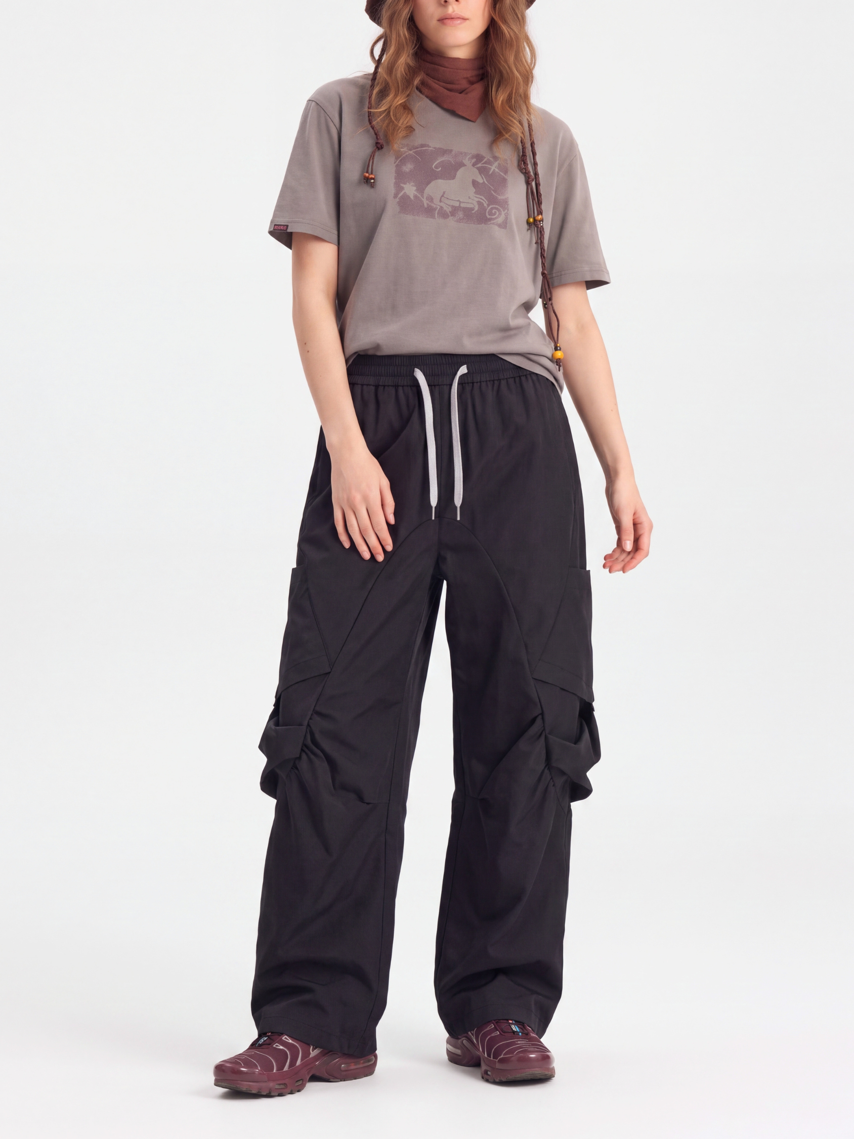 FoldDrift - Unisex Water-Repellent Lightweight Utility Parachute Pants