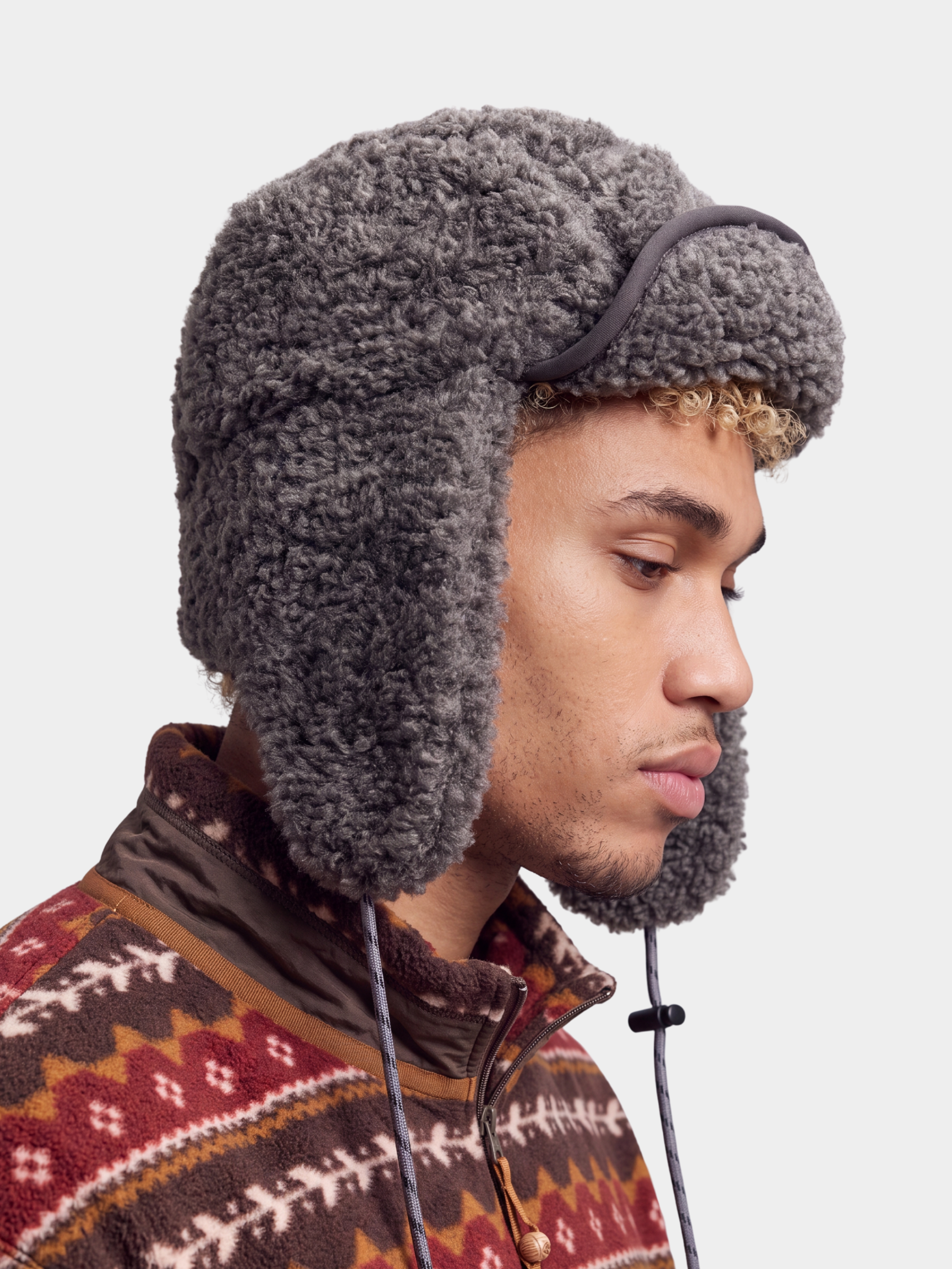 FleeceVeil - Adjustable Faux Sherpa Trapper Hat