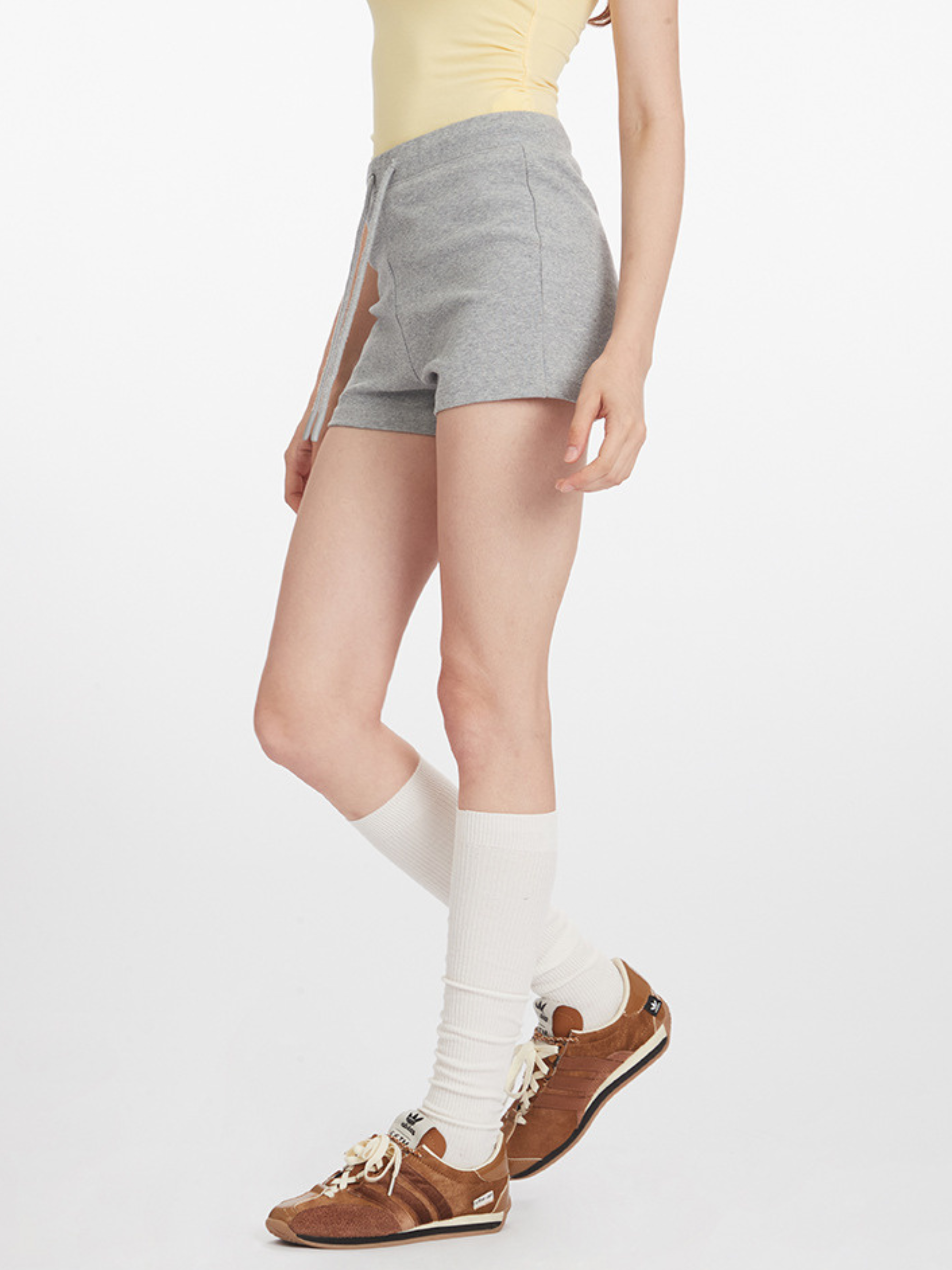 Leafall - Women's Cotton Stretch Athletic Shorts