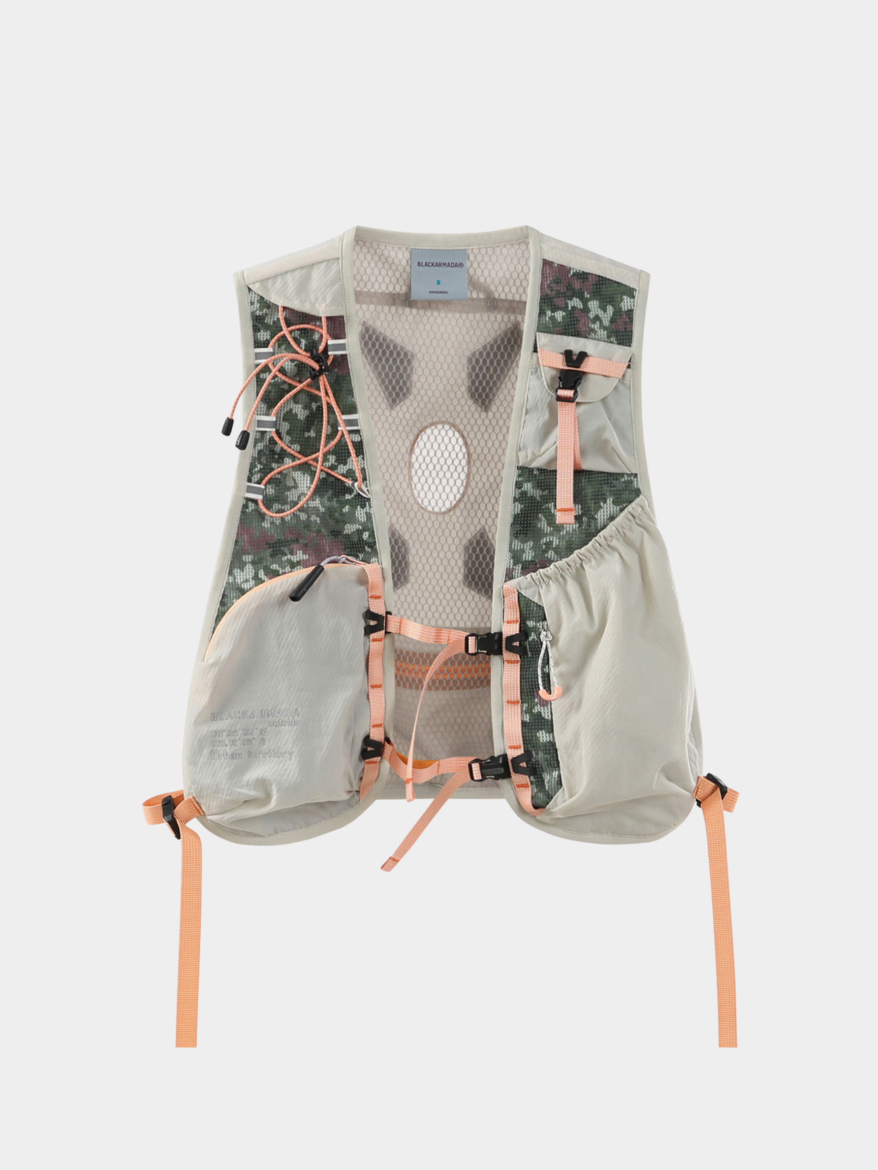 Rooted - Unisex Reflective Camo Multi-Pocket Vest