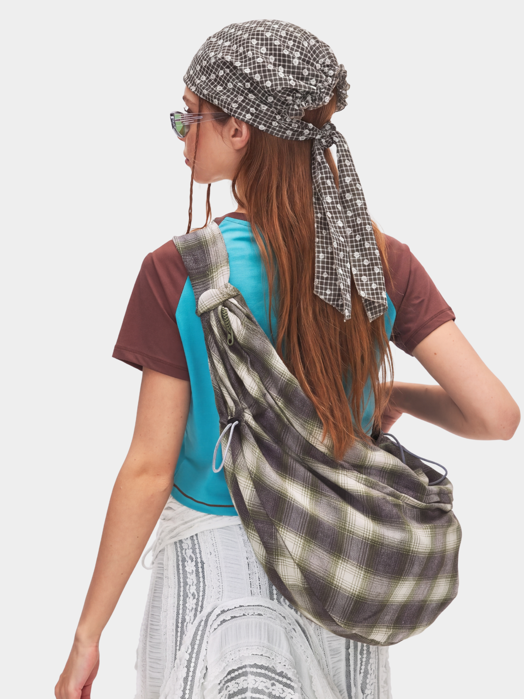 CordStill - Plaid Polka Dot Bandana Hat