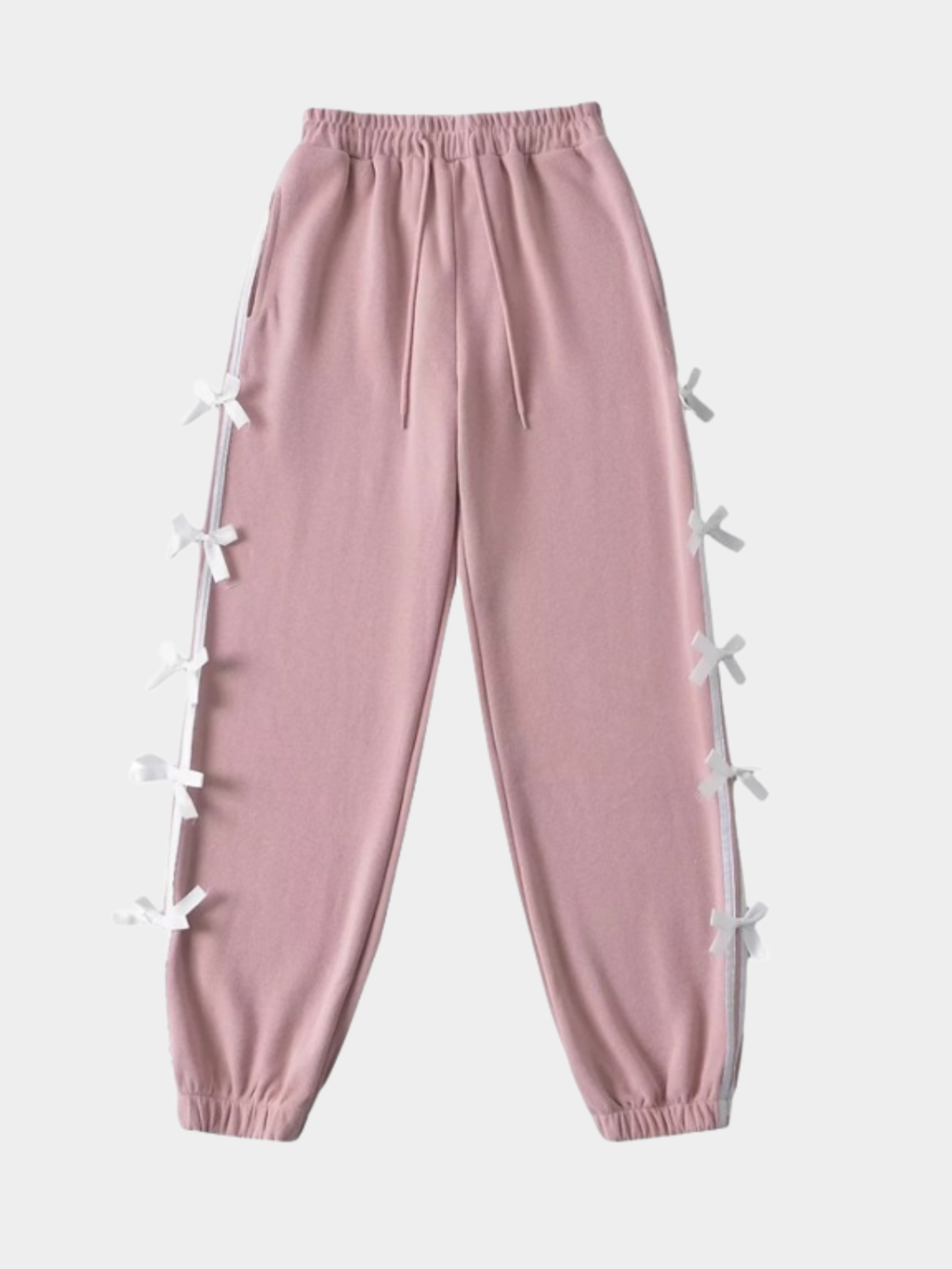 ThornPeak - Women's Side-Bow Decorative Cuffed Sports Pants
