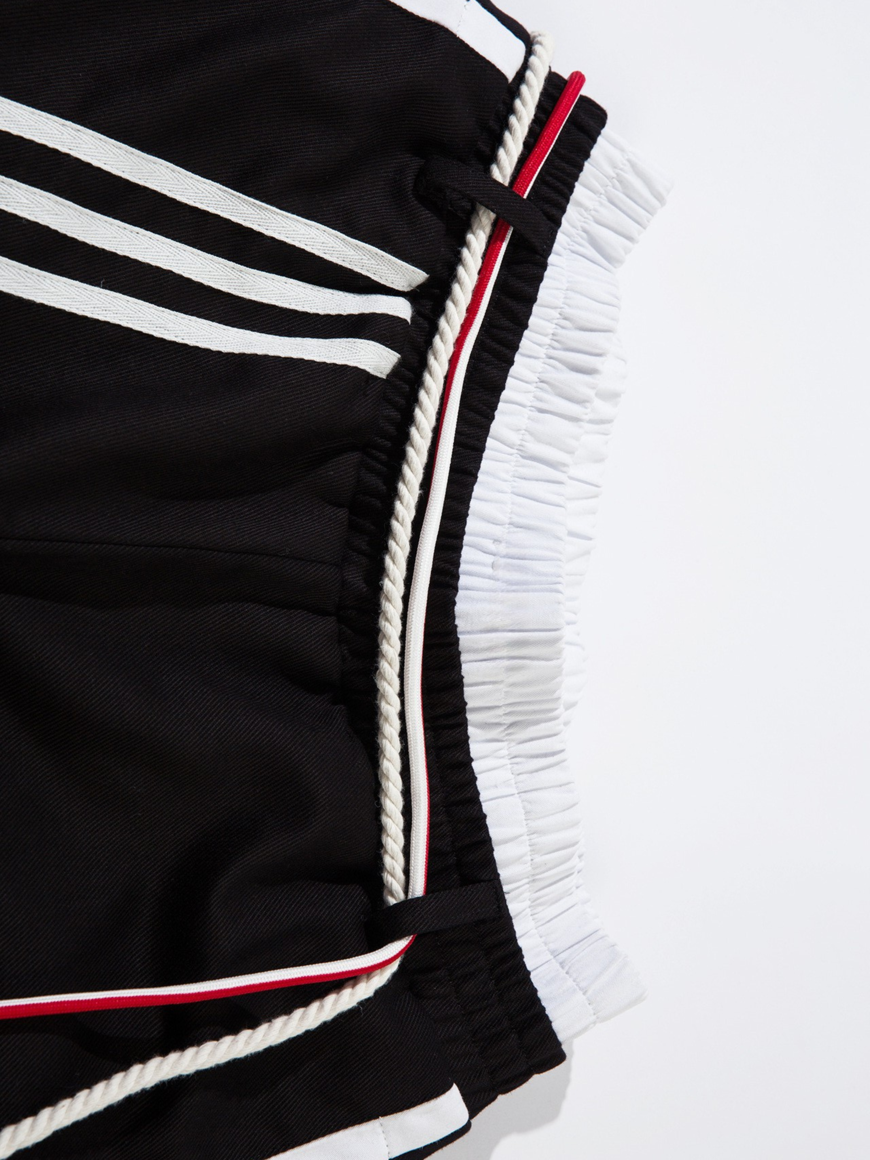 FoxCase - Unisex American Casual Stripe Panel Straight-Leg Track Pants GONGGAR SPORTS
