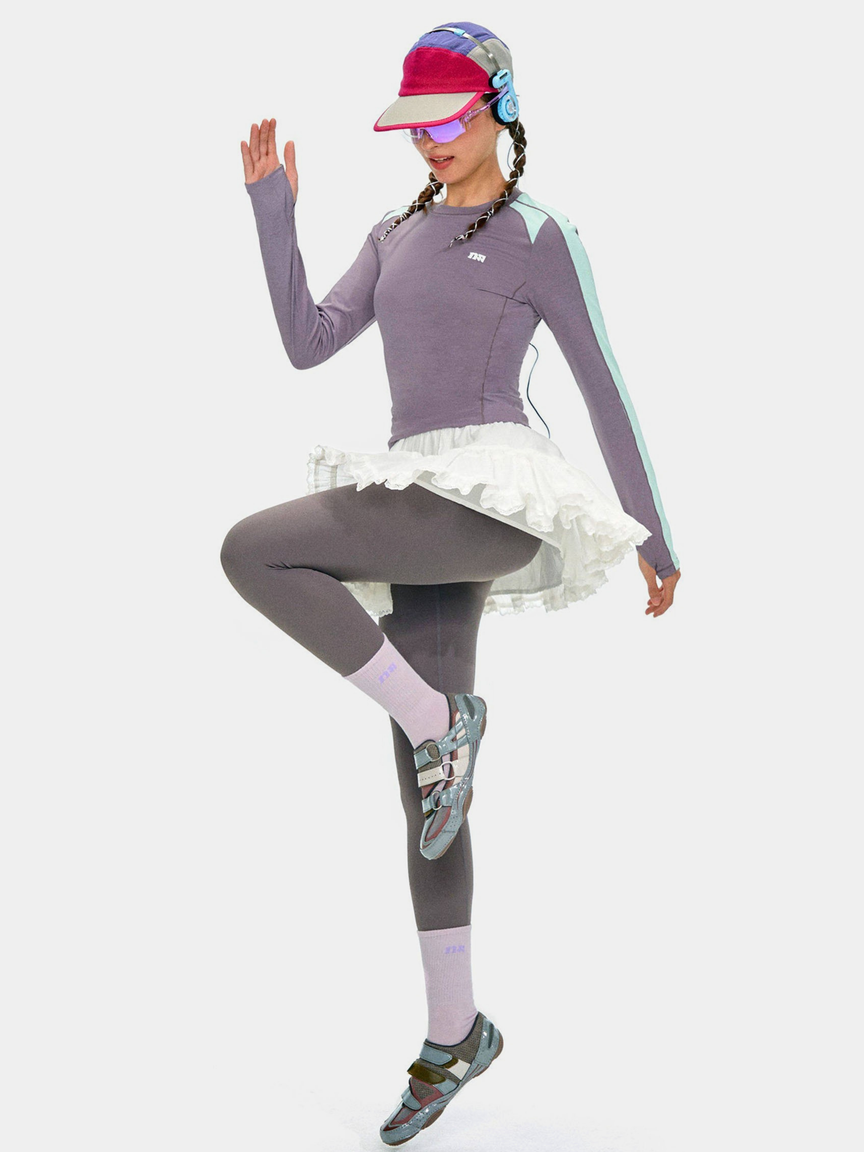 Moonfire - Moisture-Wicking Colorblock Fitted Base Layer Top
