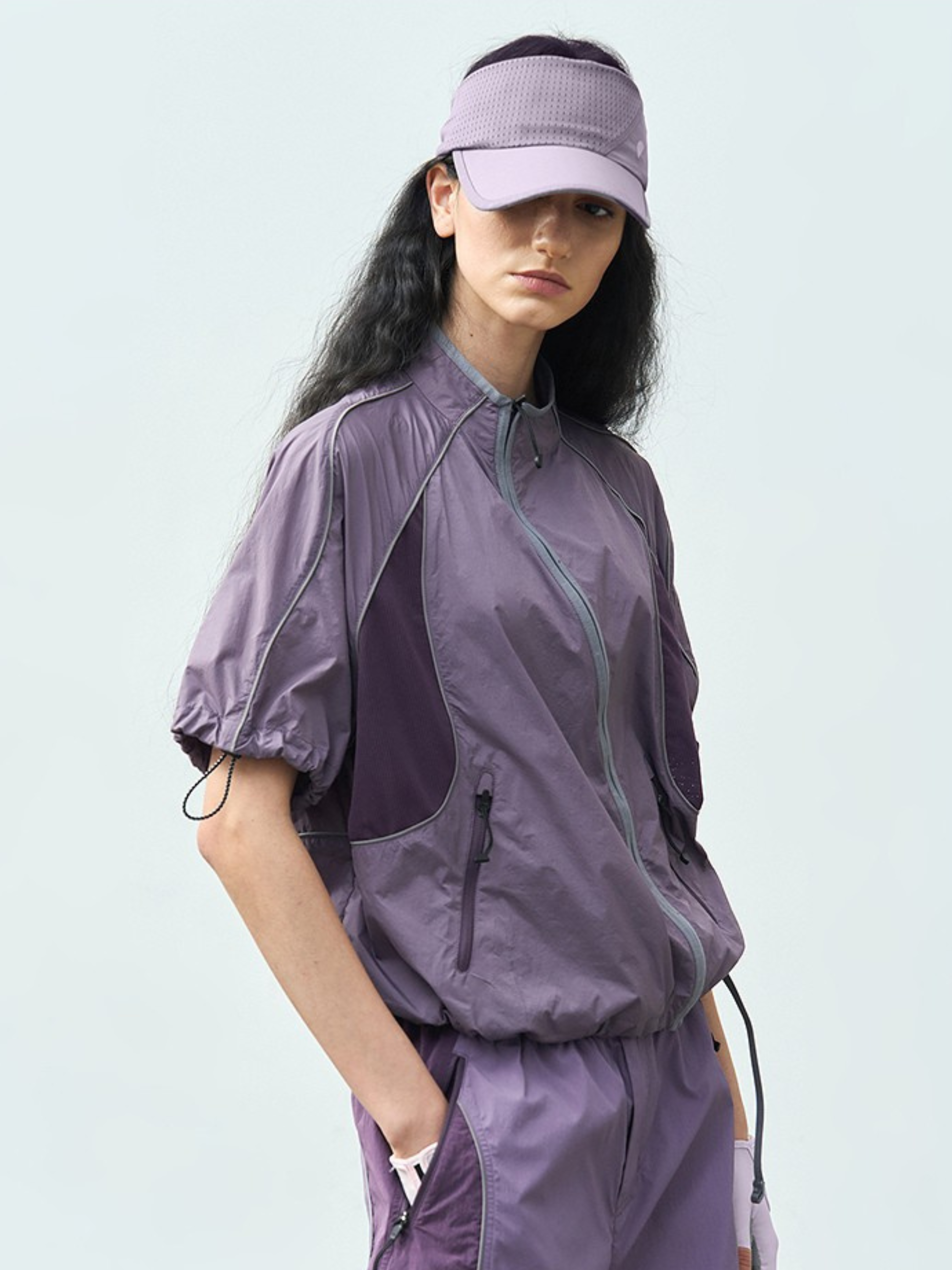 Cavecrack - Women's Mesh-Panel Breathable Short-Sleeve Cardigan