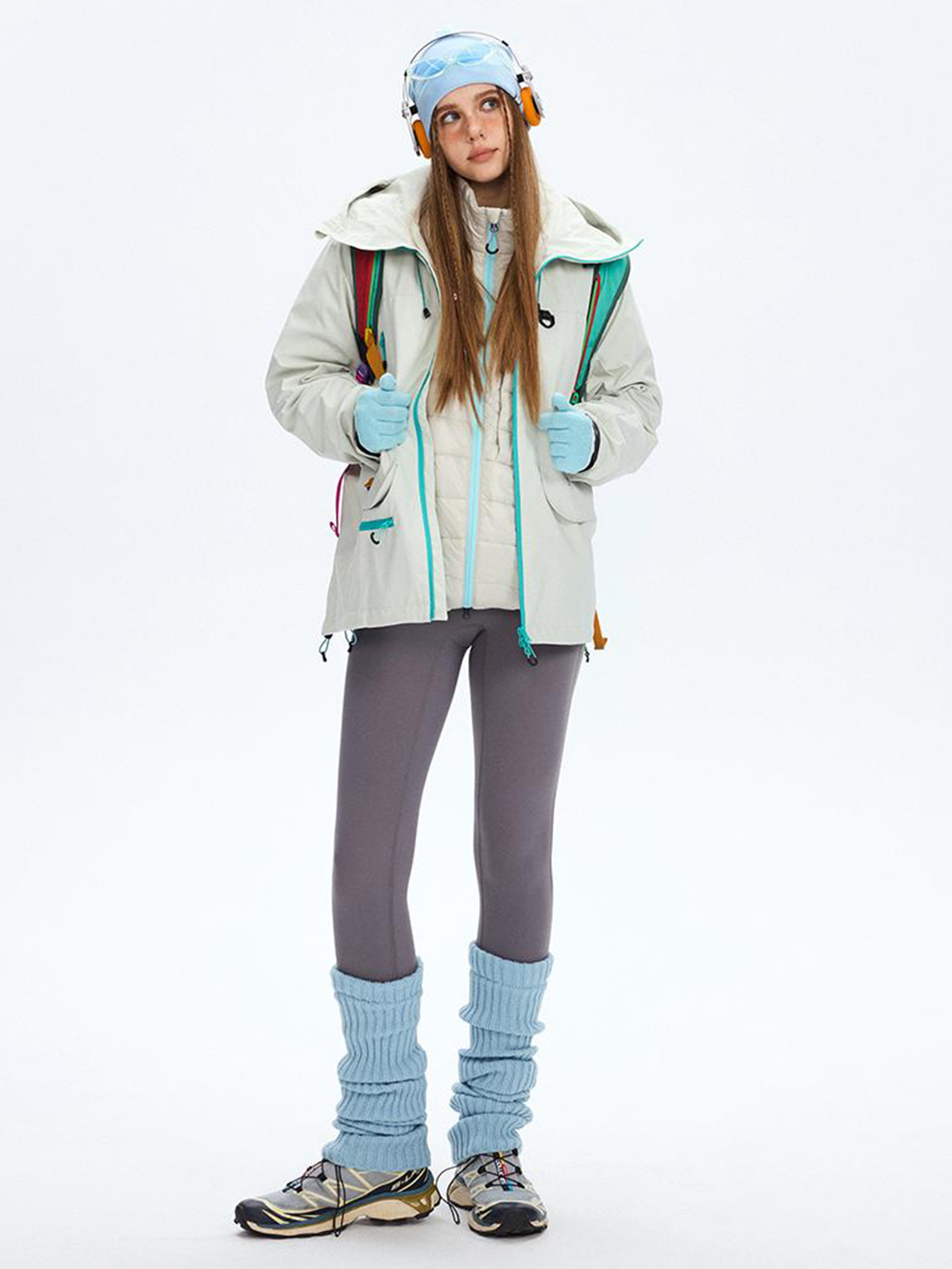 Emberpike - Color-Block Water-Repellent Adjustable Utility Jacket