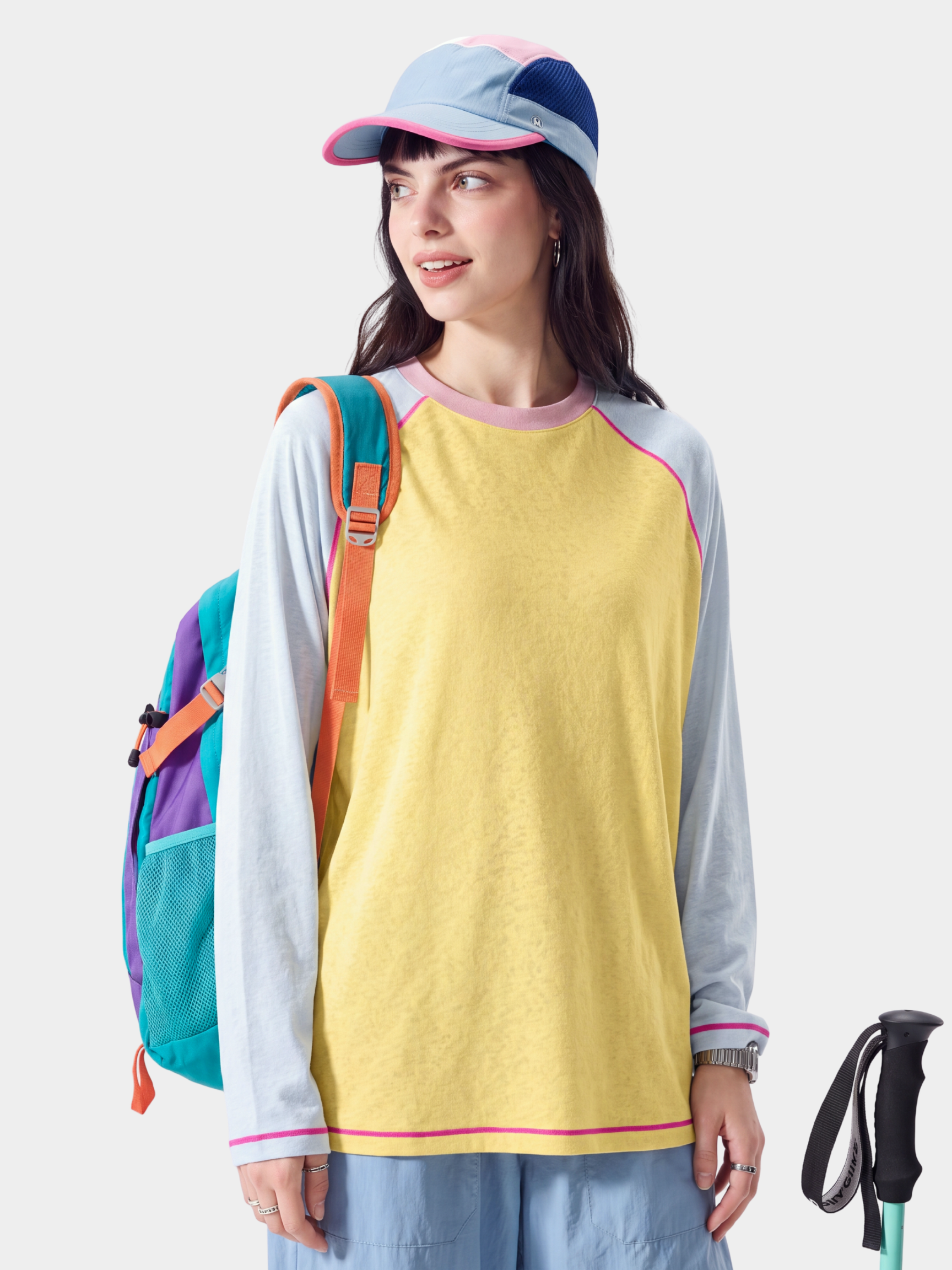 VentDrift - Women's Quick-Dry Breathable Color-Block T-Shirt