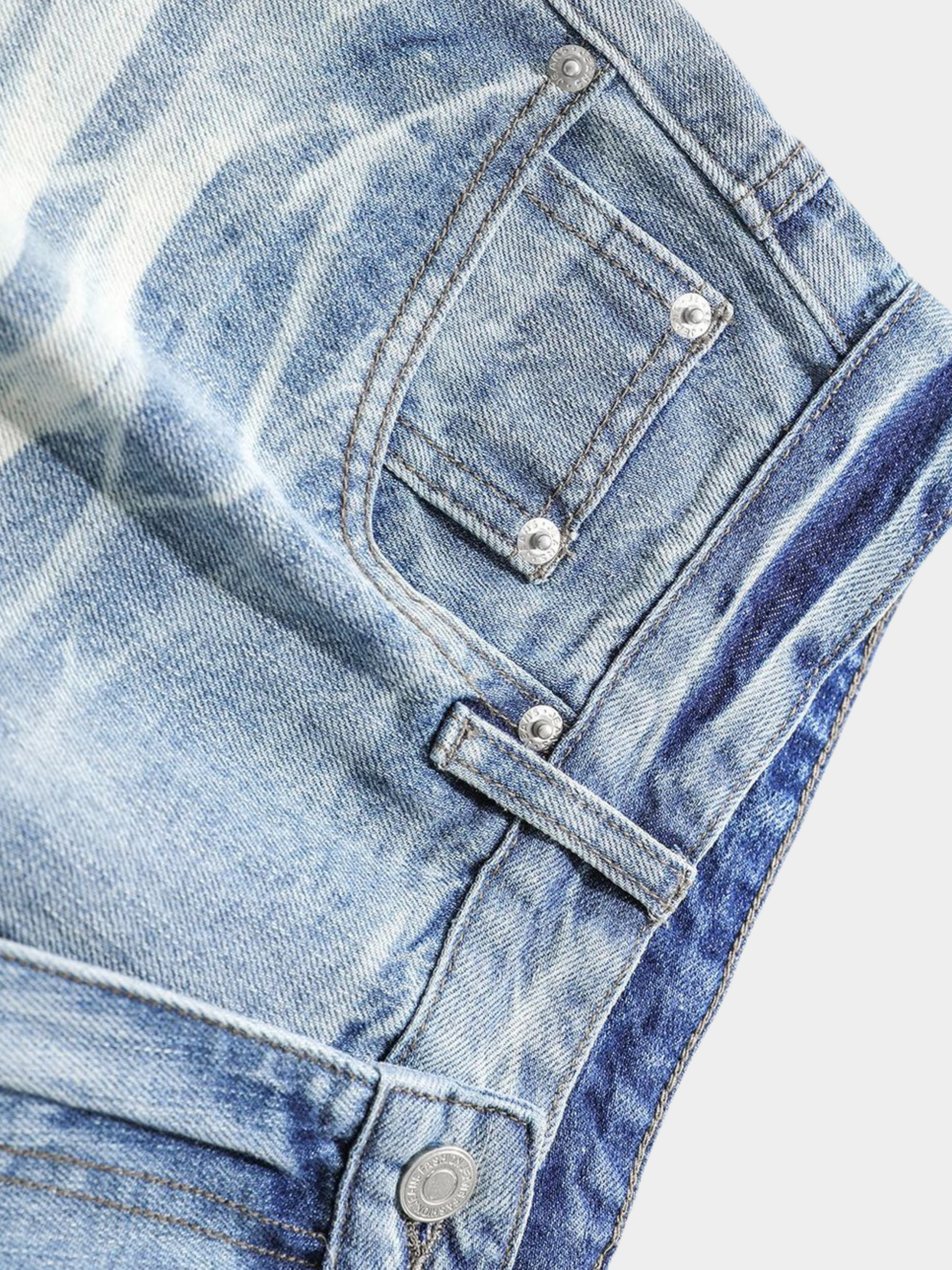 BaseWrap - Men's Straight-Leg Denim Shorts GONGGAR SPORTS