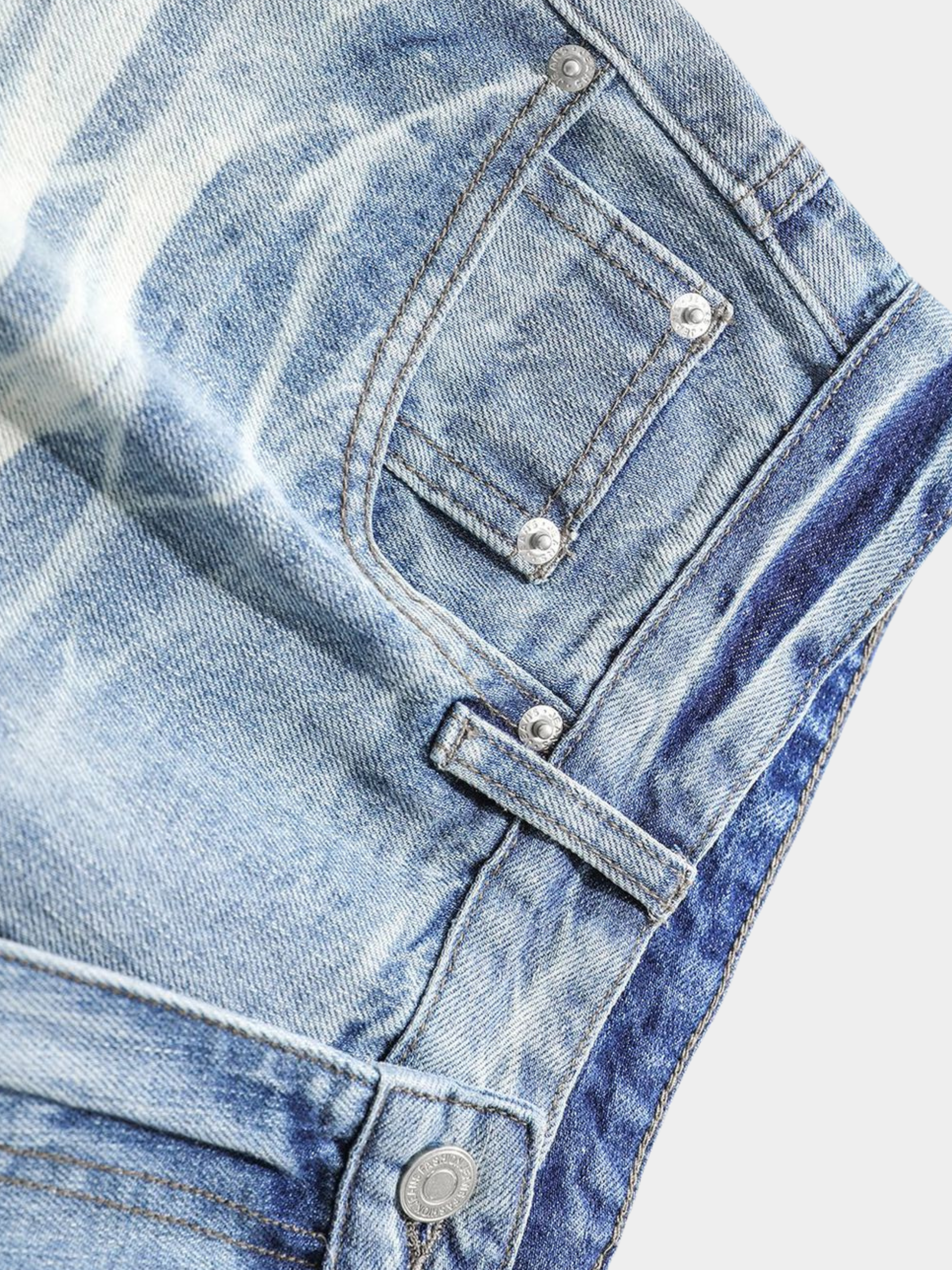 BaseWrap - Men's Straight-Leg Denim Shorts GONGGAR SPORTS