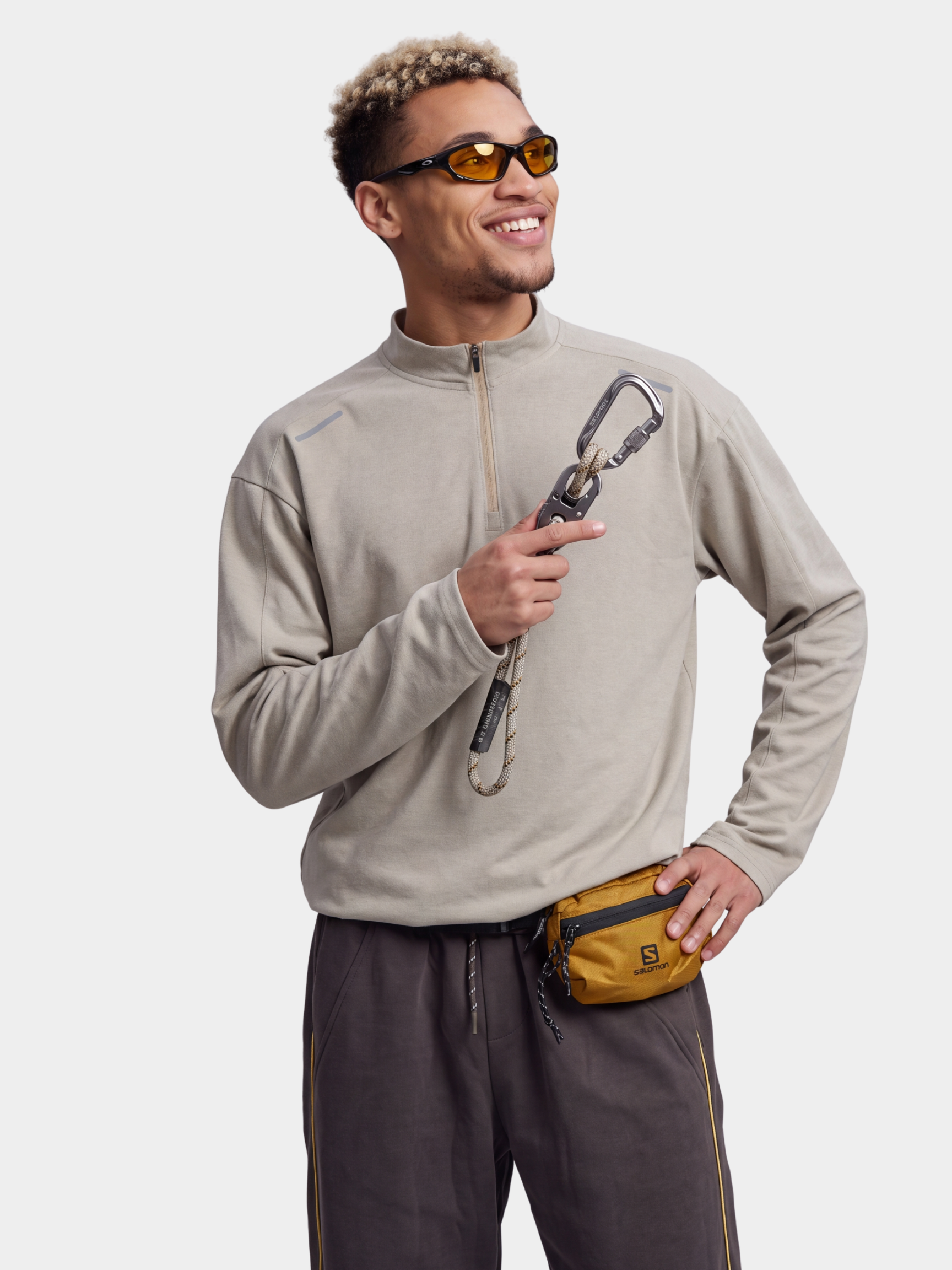 BreezeZip - Men's UPF40+ Quick-Dry Half-Zip Breathable T-Shirt