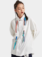 CougarLife - Colorful Woven Tape Long-Sleeve Shirt