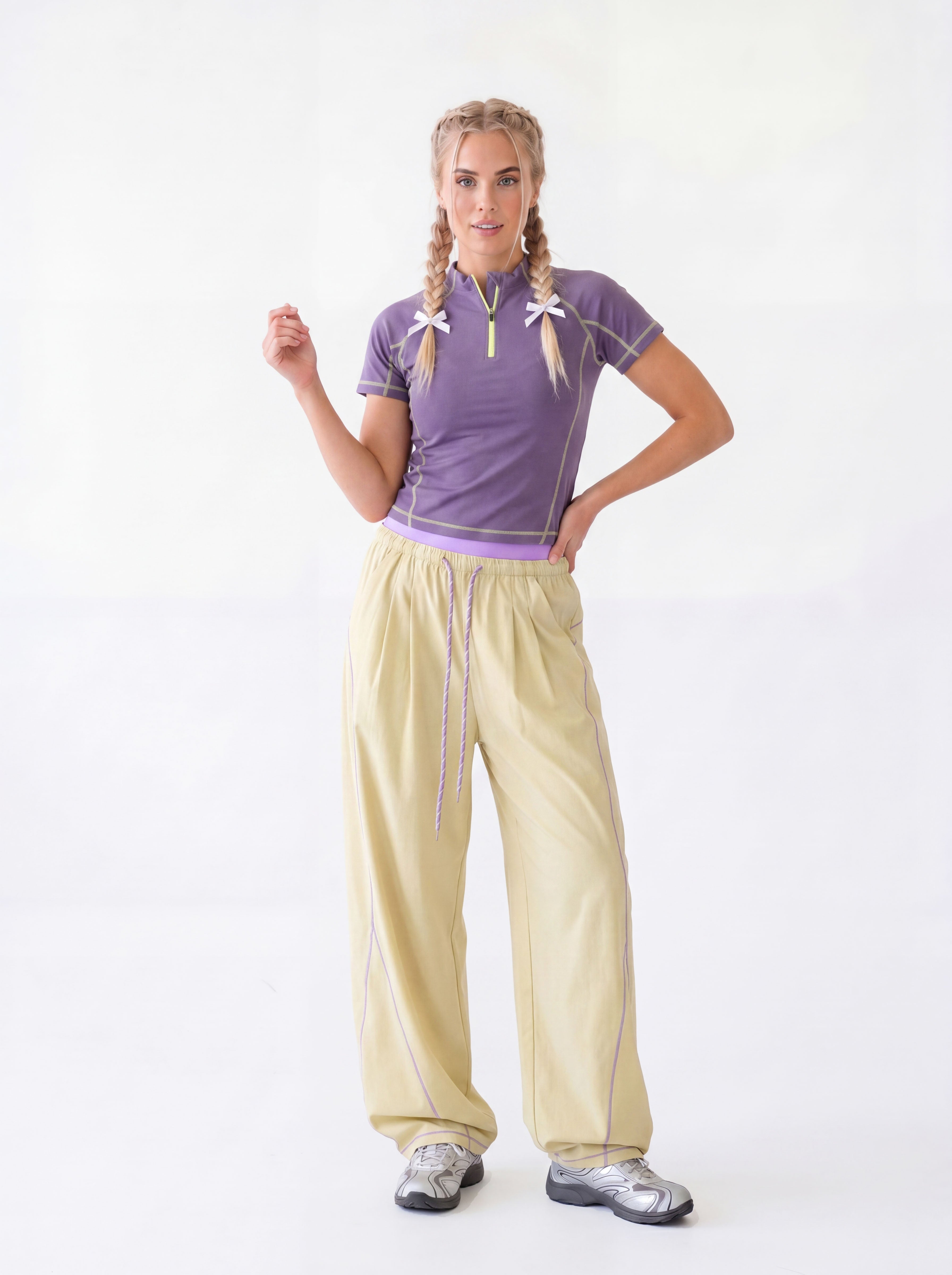 CloudWisp - Women's Quick-Dry Half-Zip Stand Collar T-Shirt