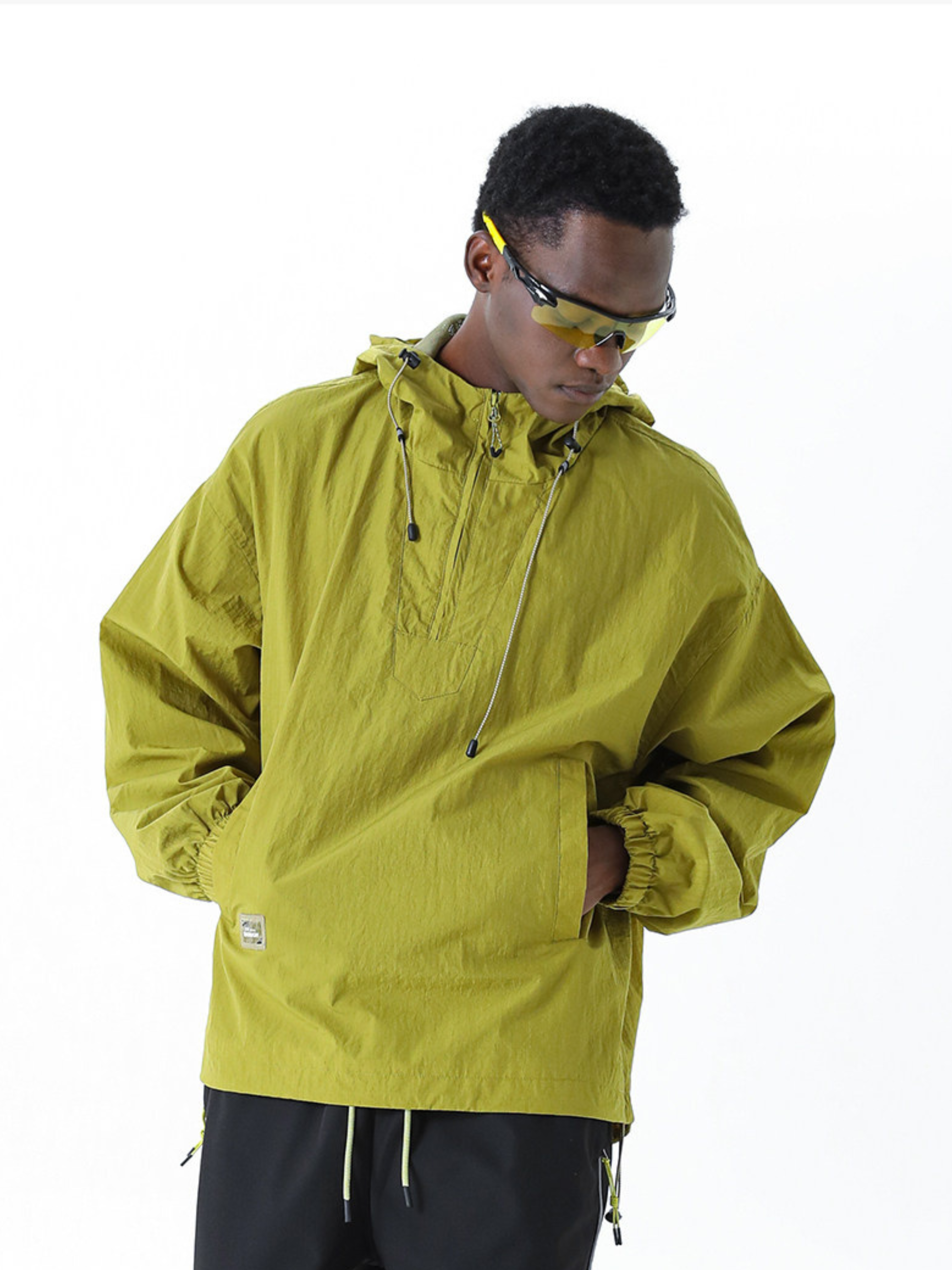 EdgePack - Unisex Half-Zip Water-Repellent Hooded Jacket