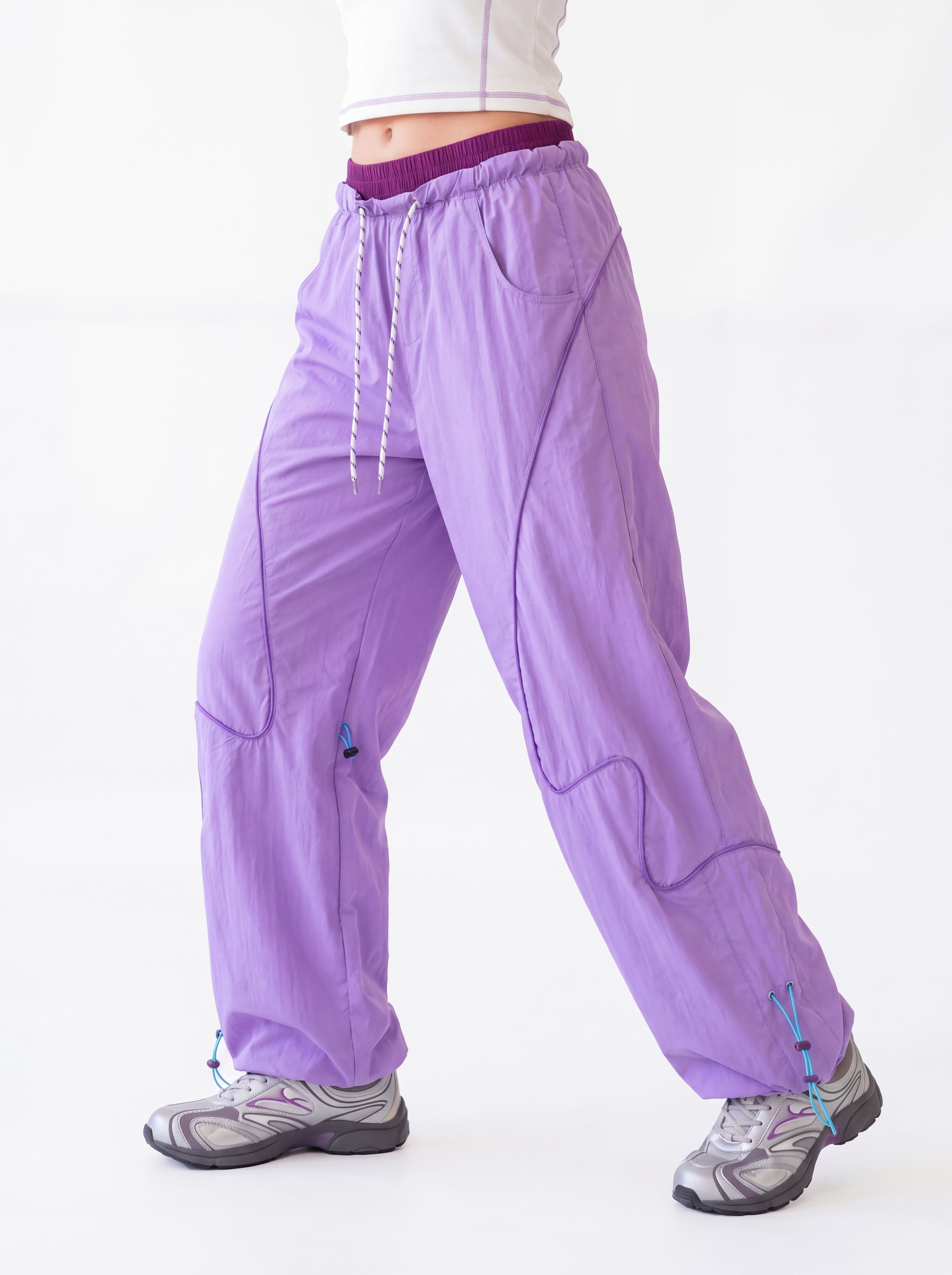 Bulwark - Women's Double-Waist Wide-Leg Parachute Pants