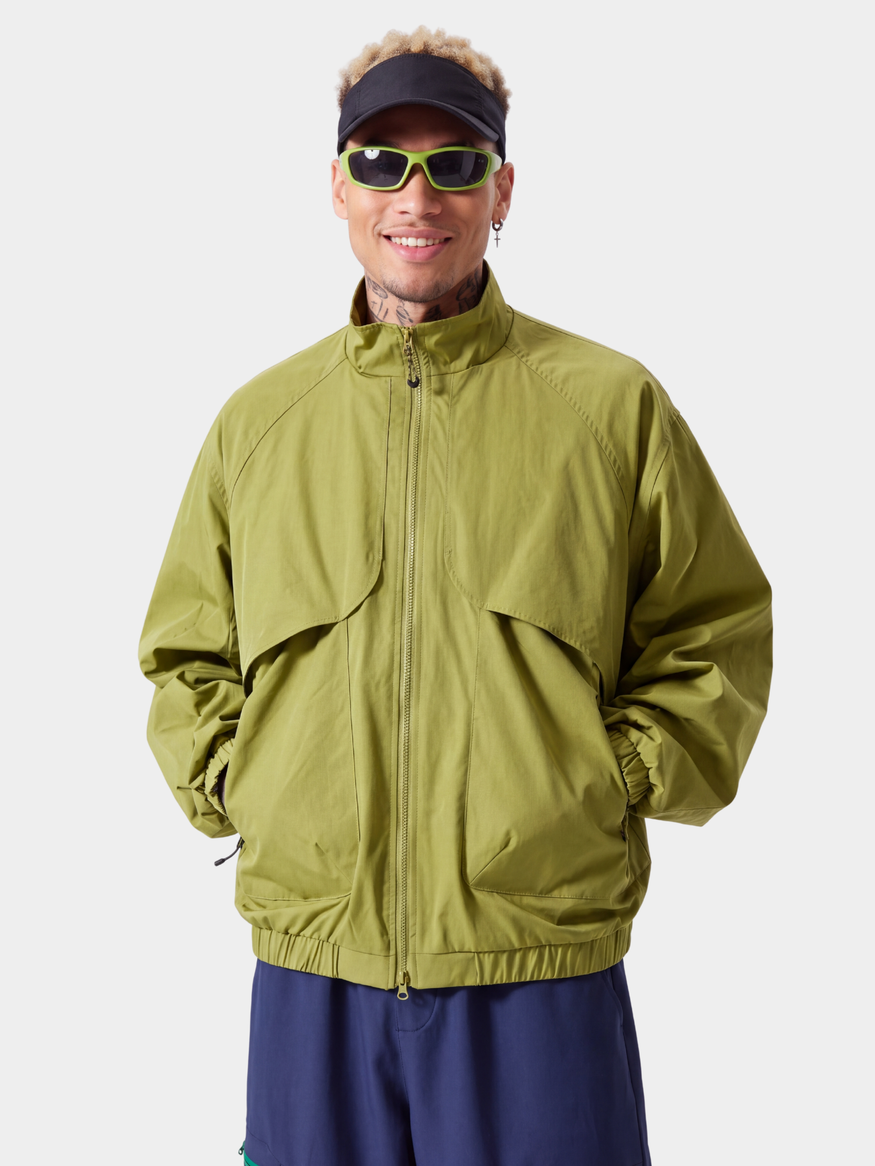 SkyVeil - Lightweight Water-Repellent Stand Collar Jacket