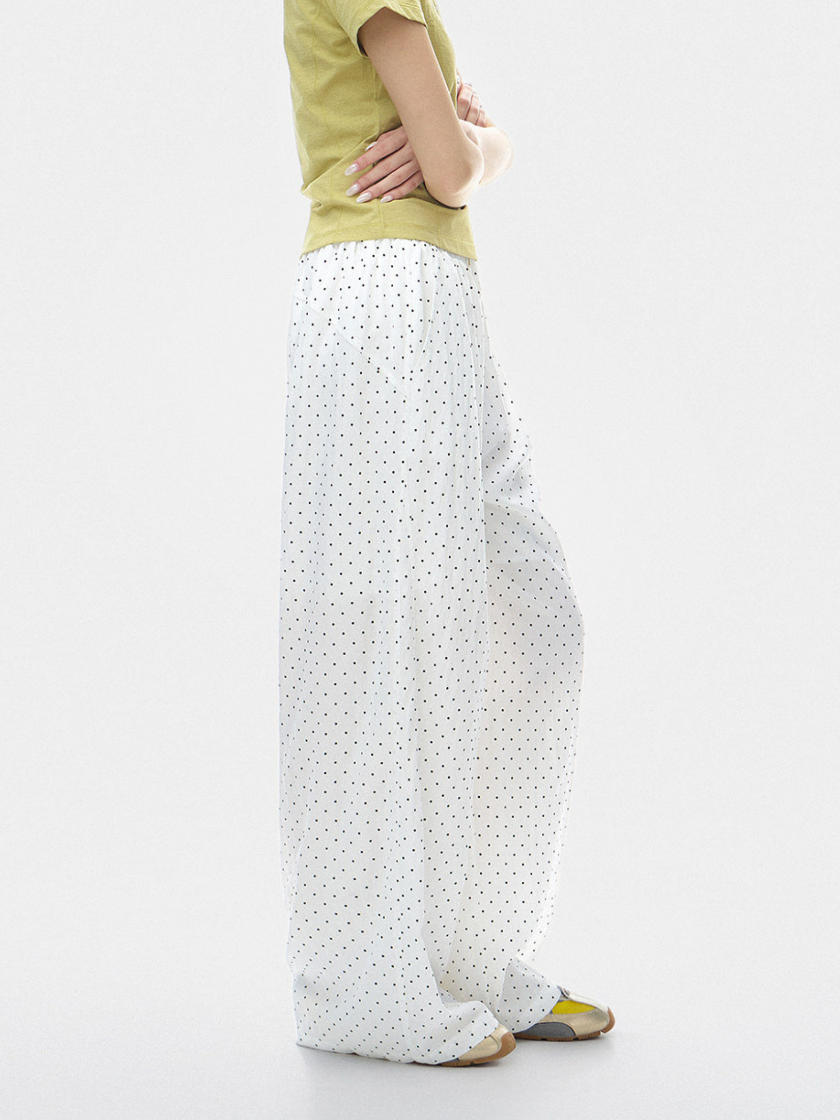 TwilightFit - Women's Polka Dot Lightweight & Breathable Athletic Pants
