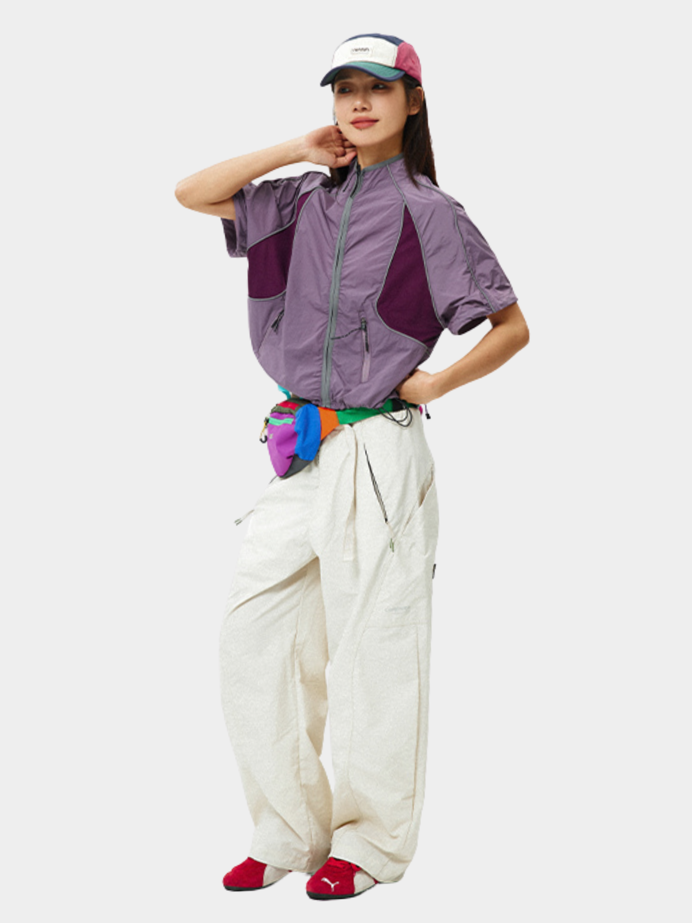 Cavecrack - Women's Mesh-Panel Breathable Short-Sleeve Cardigan
