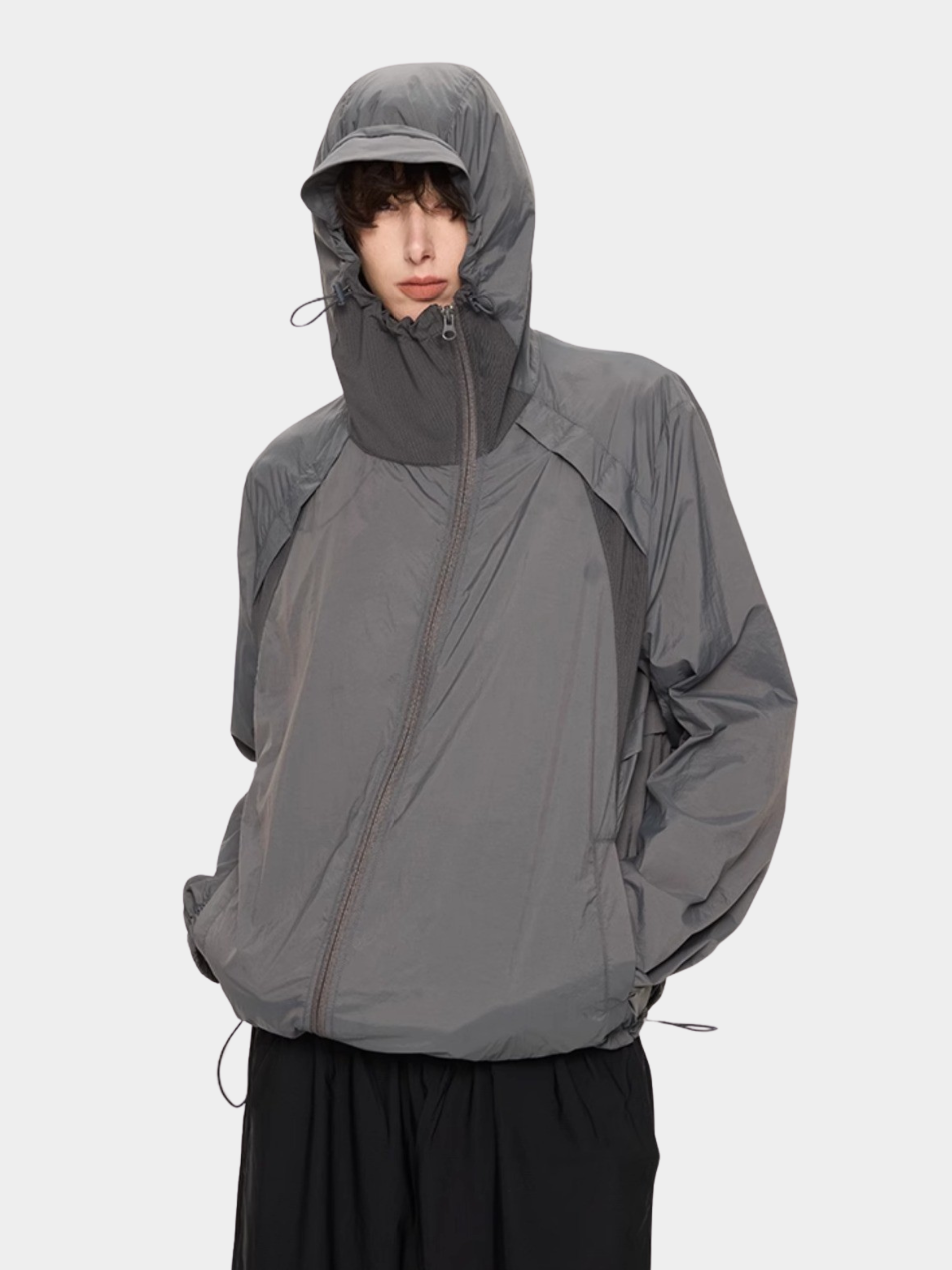 DustBase - Unisex UPF50+ Asymmetrical Zipper Antibacterial Jacket