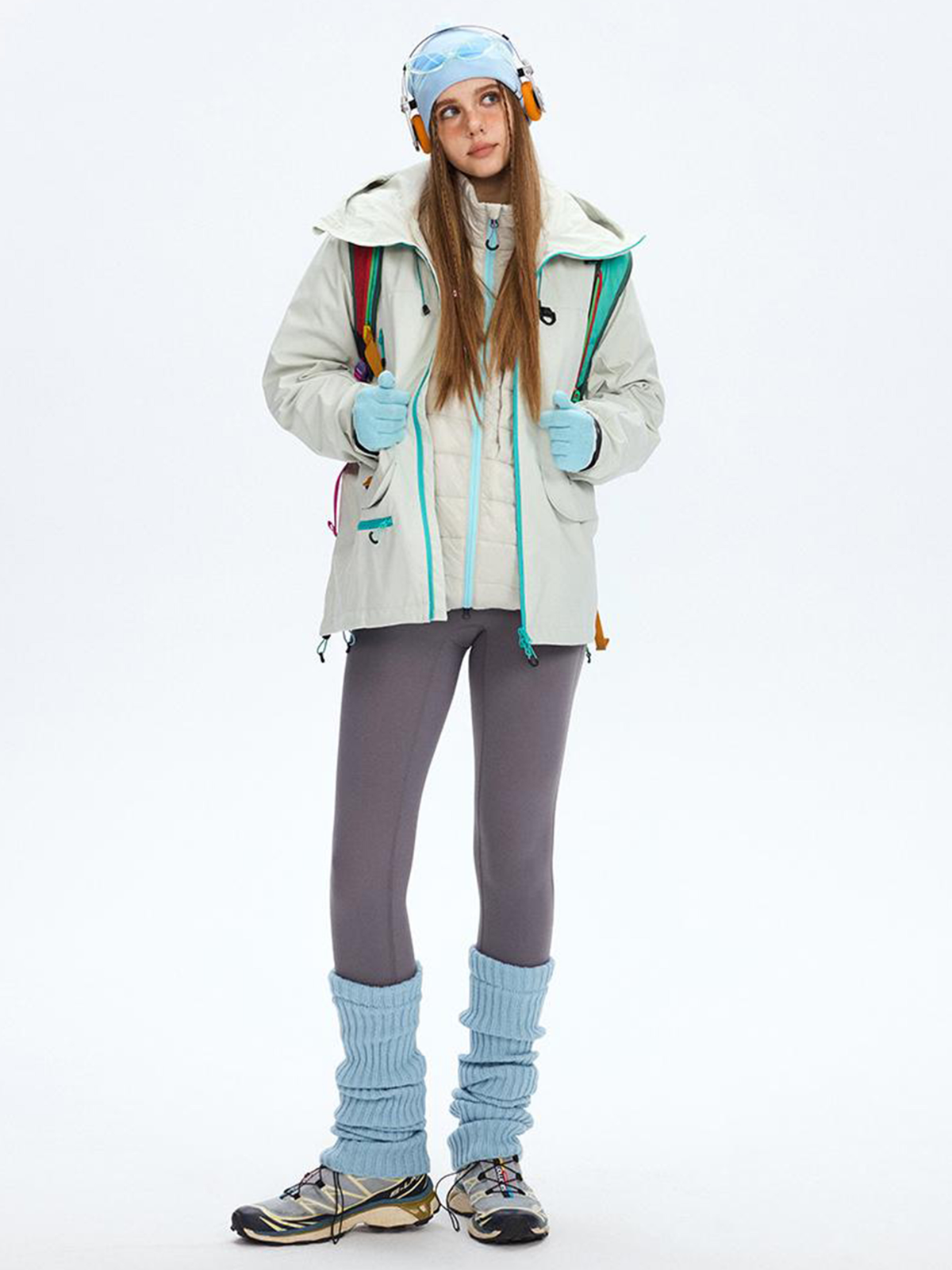 Emberpike - Color-Block Water-Repellent Adjustable Utility Jacket