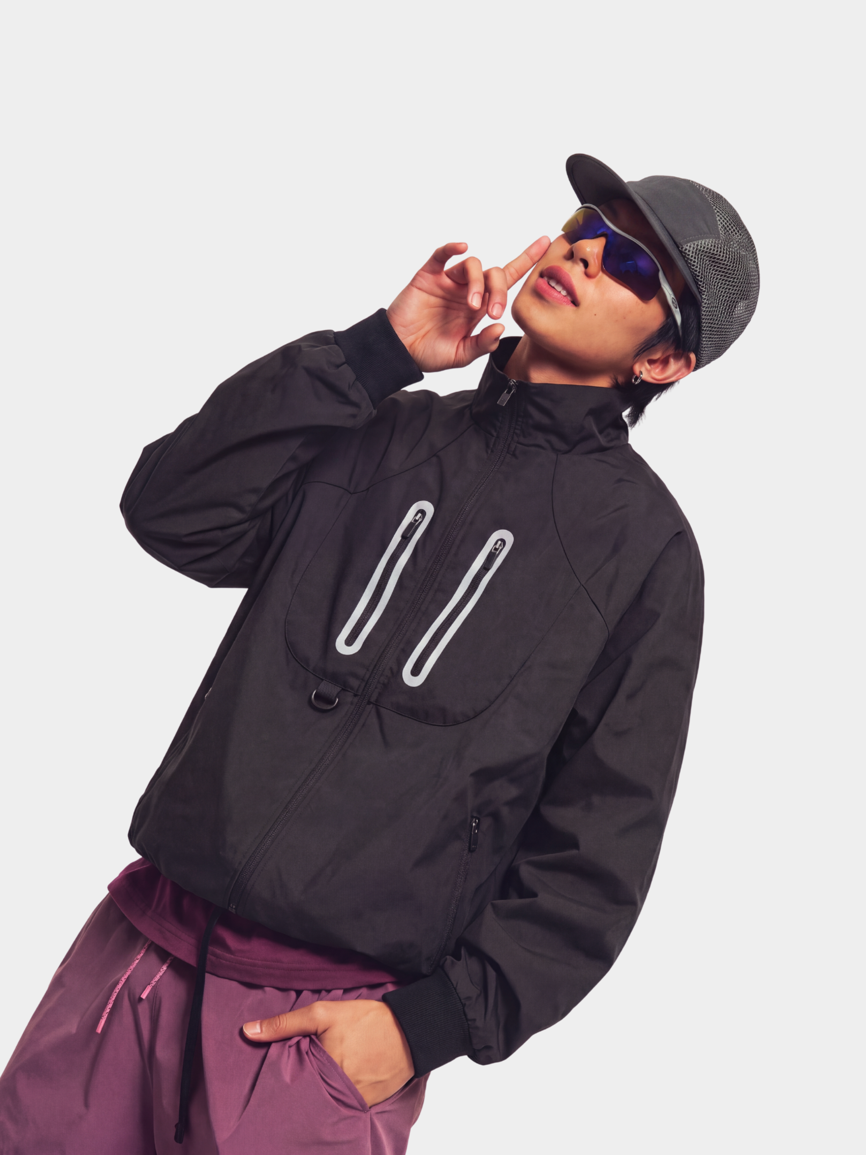 FlashSeam - Unisex Water-Repellent Color-Block Reflective Jacket
