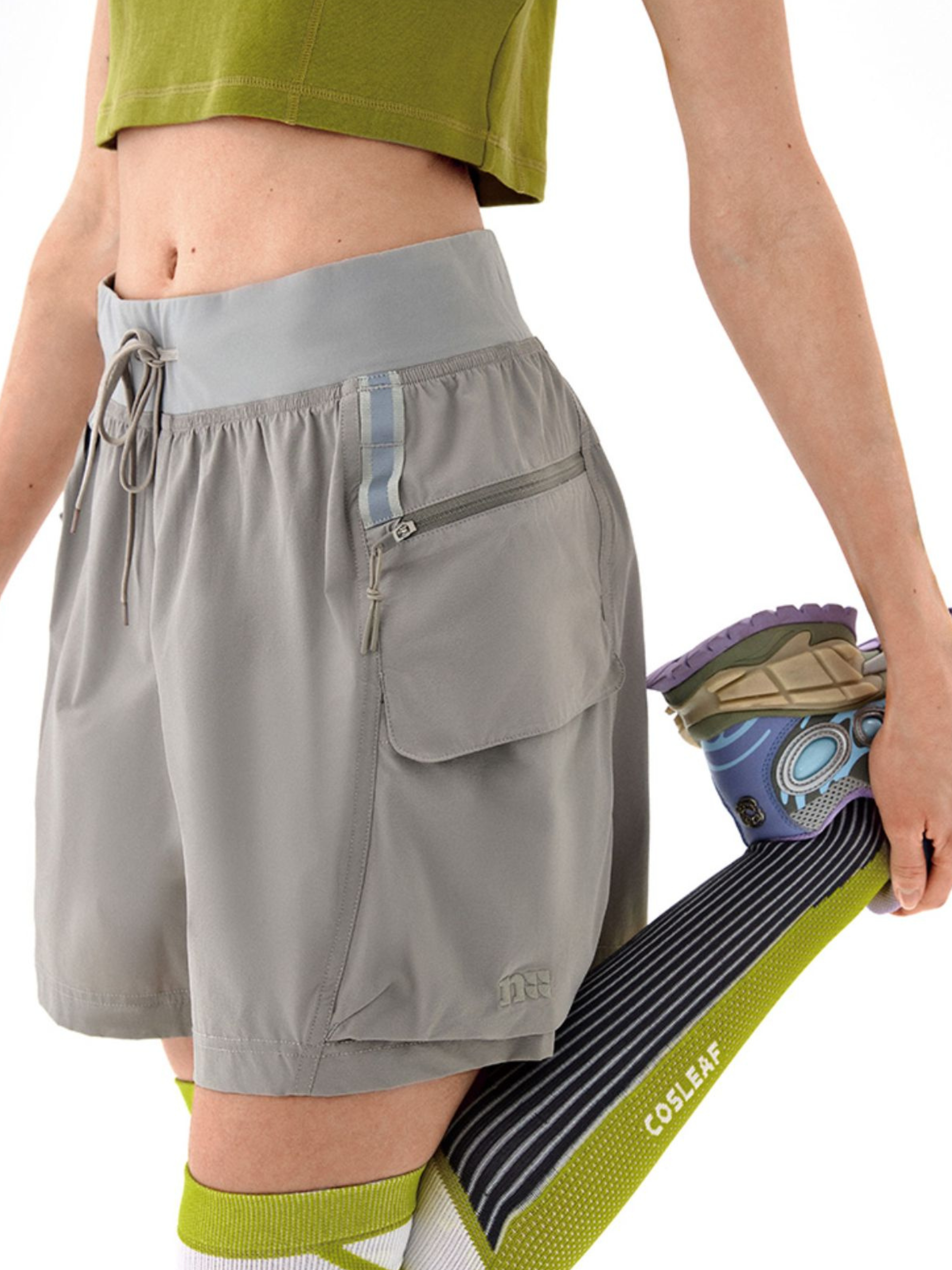 Cougarnest - Women's Drawstring Reflective Quick-Dry Shorts