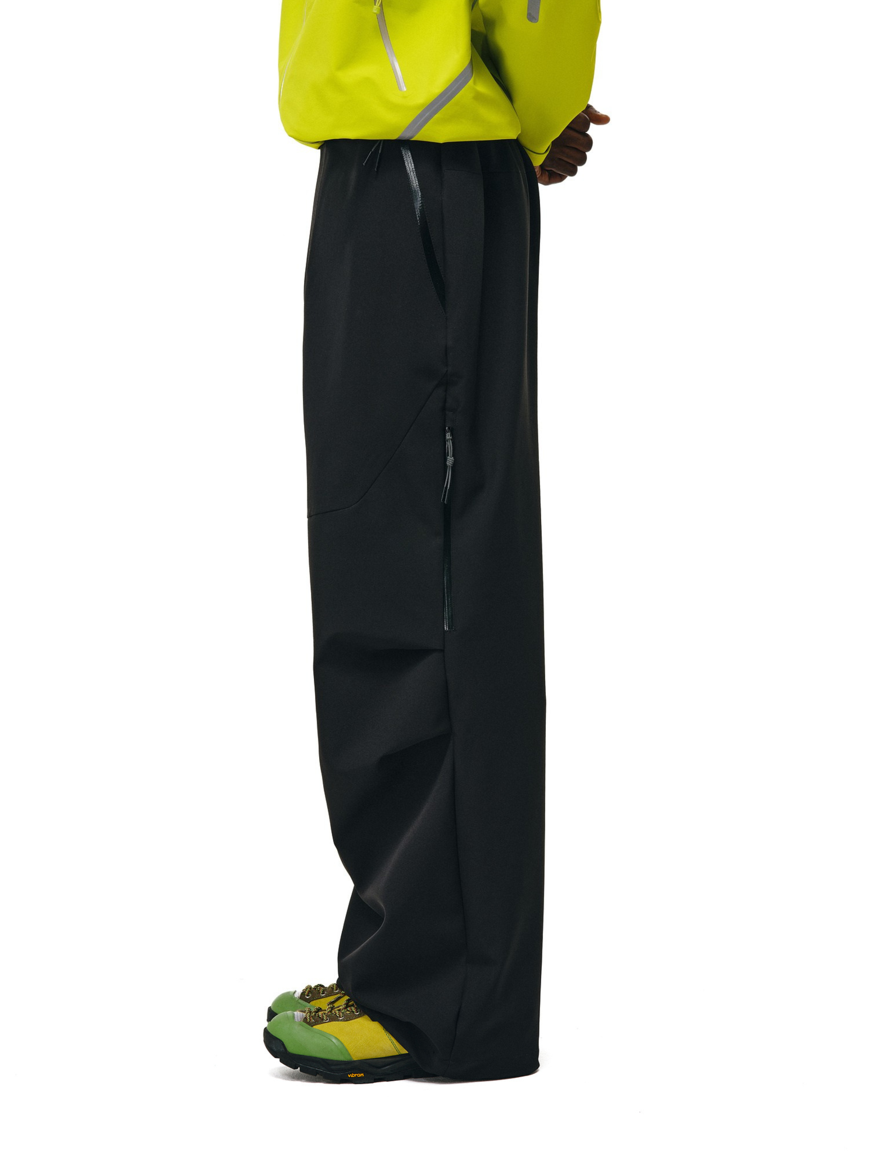 Stormlore - Men's Skin-Friendly Draped Zip Straight-Leg Pants