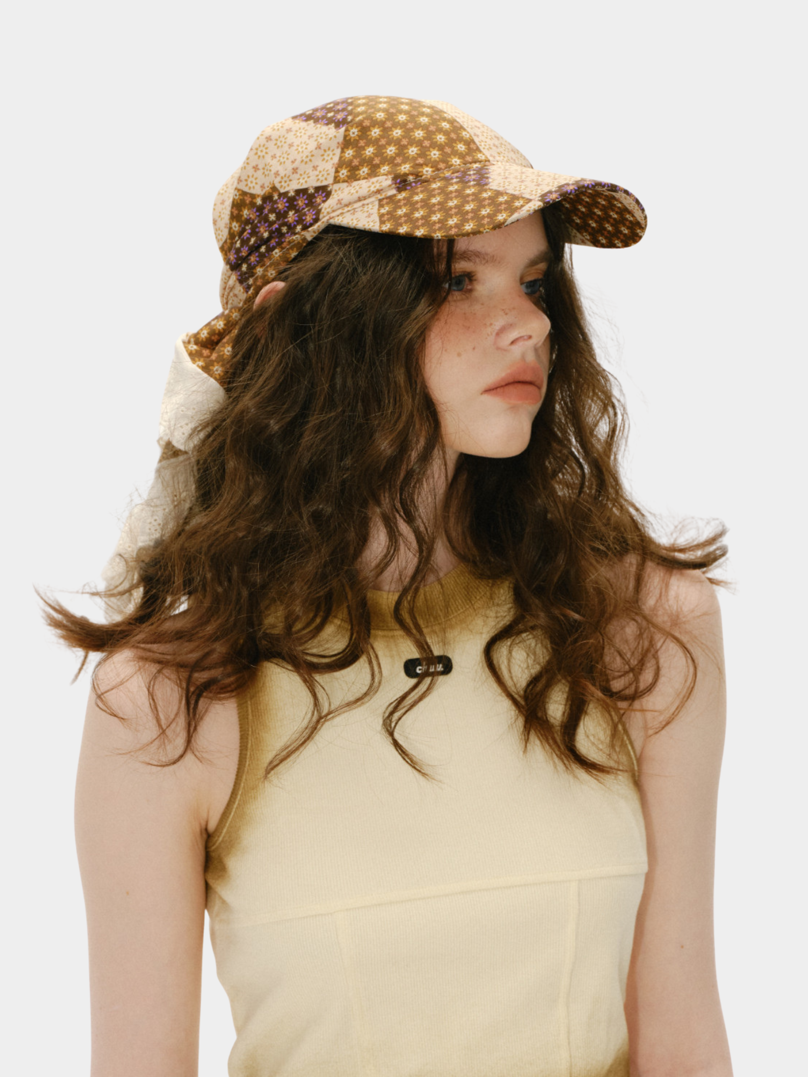Driftstep - Patchwork Floral Sun Scarf Hat