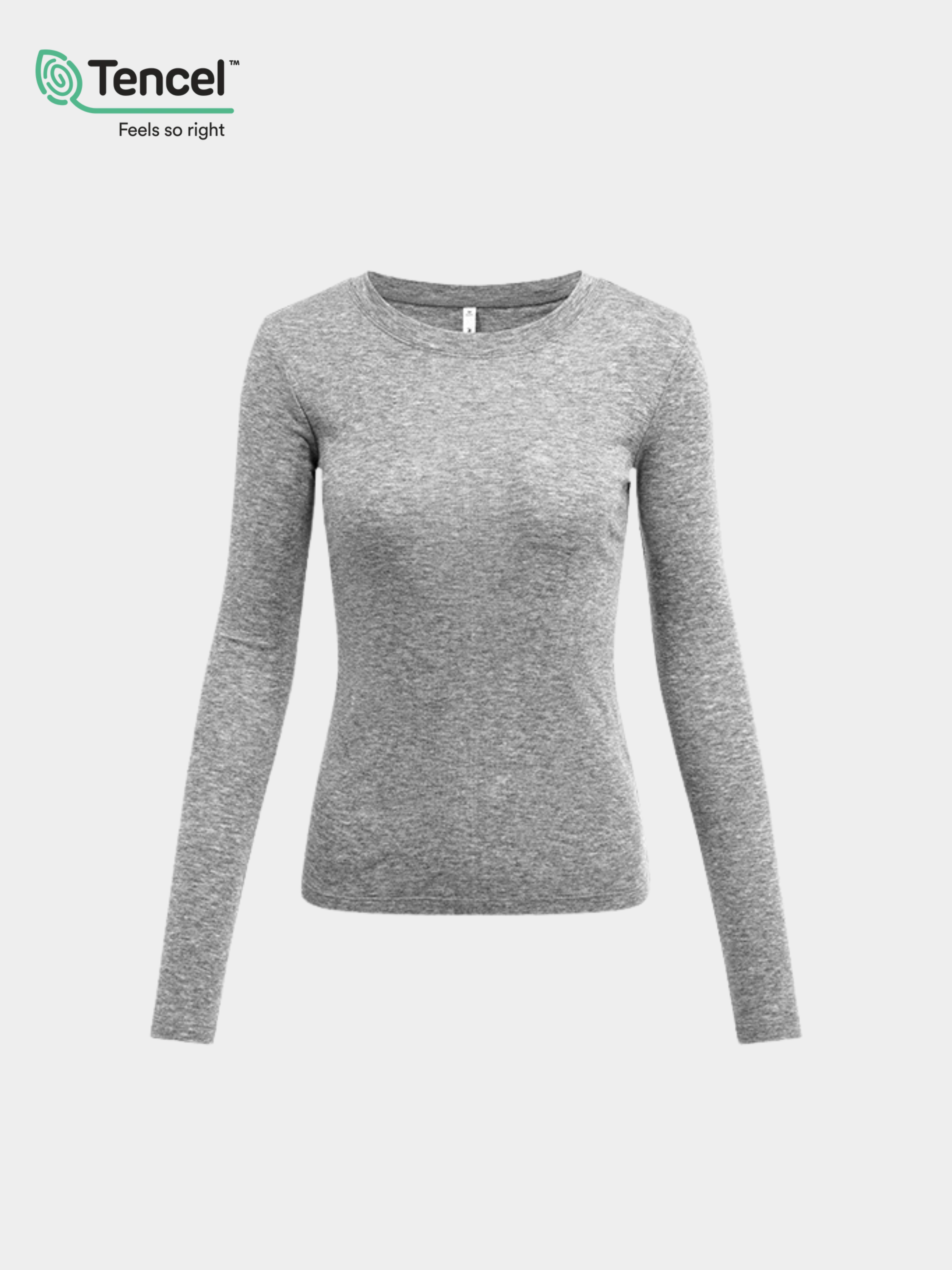 Boreal - Women's Tencel™ Wool Fitted Crew Neck Long Sleeve Top