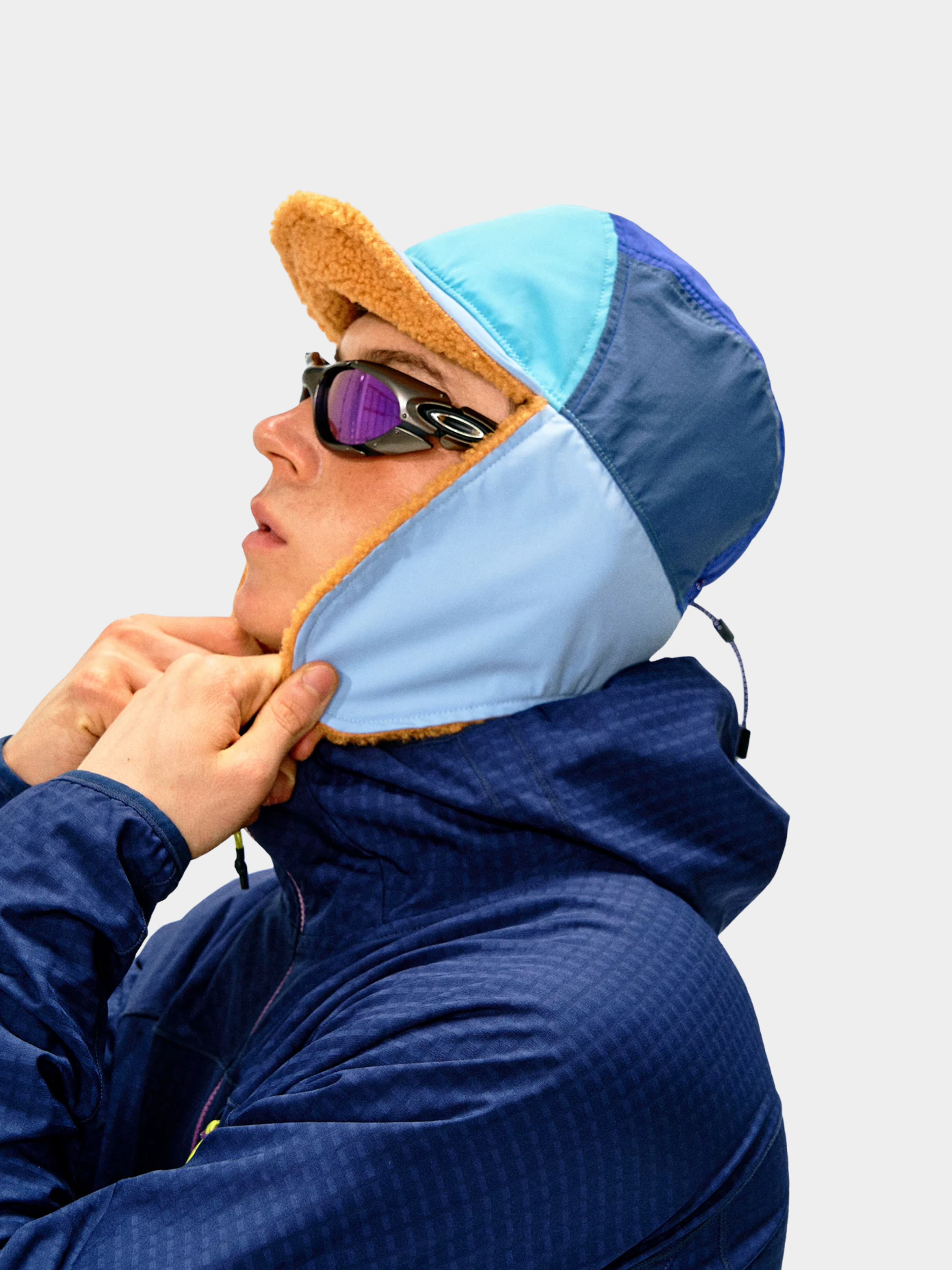 Moonlark - Colorblock Extra Warmth Sherpa-Lined Earflap Hat