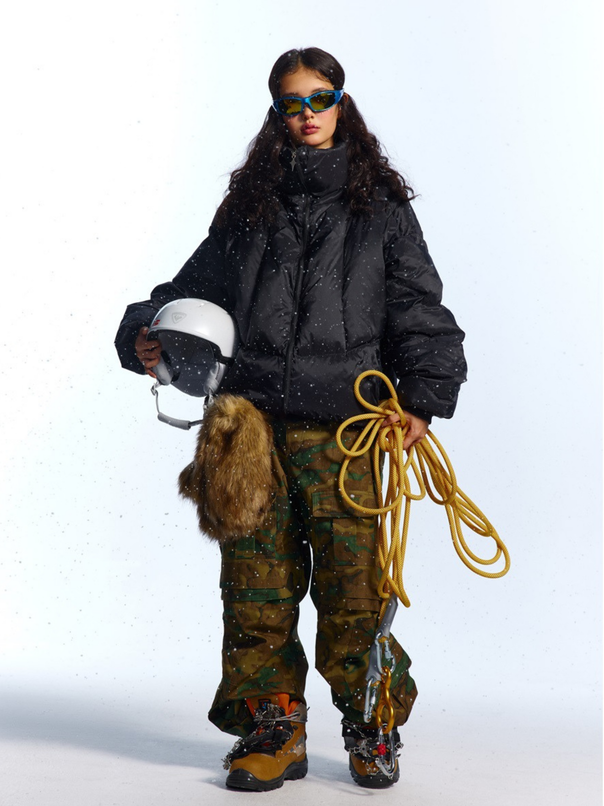 RavenDash - Women‘s 90% White Duck Down High Collar Puffer Jacket GONGGAR SPORTS