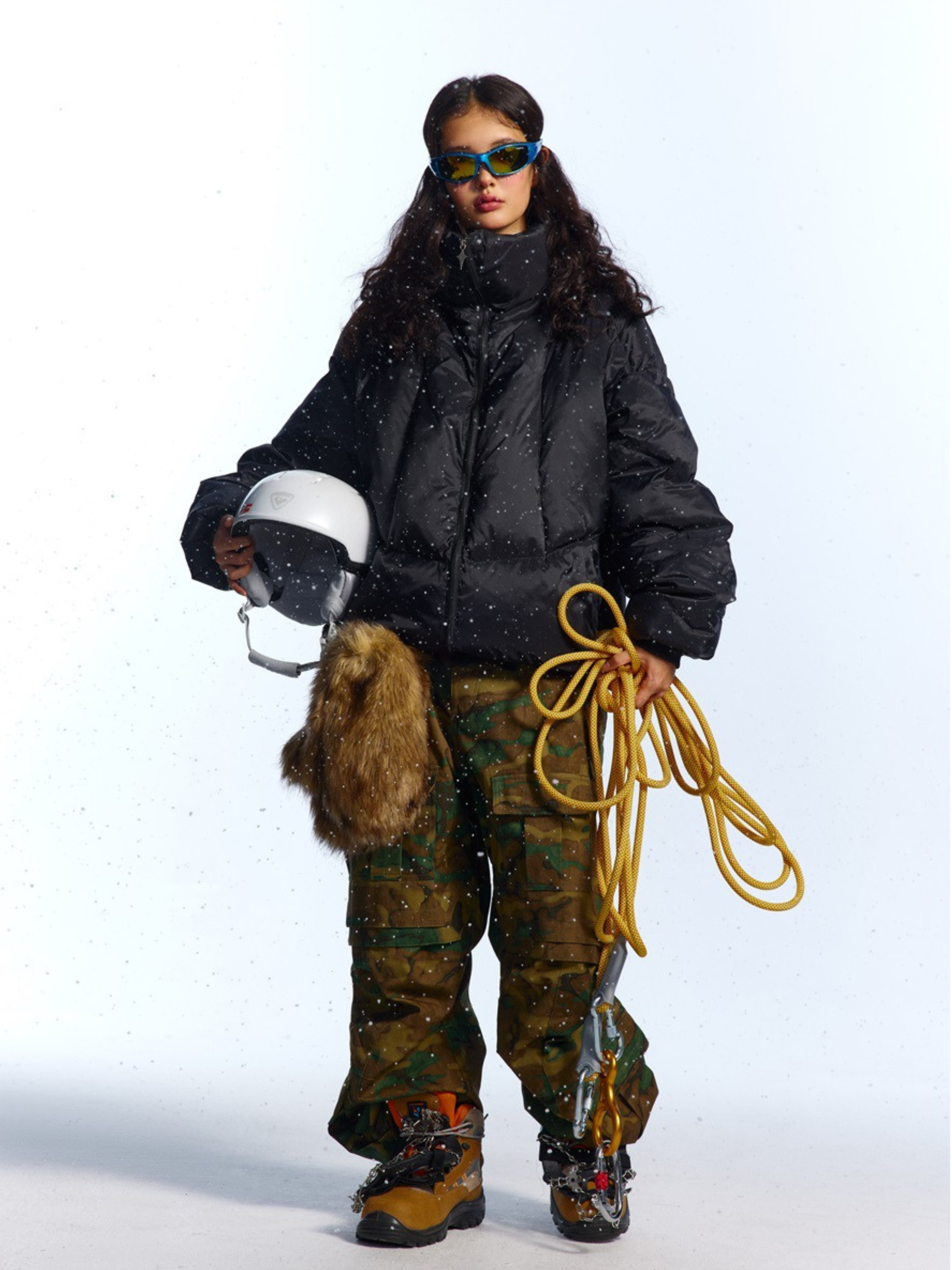 RavenDash - Women‘s 90% White Duck Down High Collar Puffer Jacket GONGGAR SPORTS
