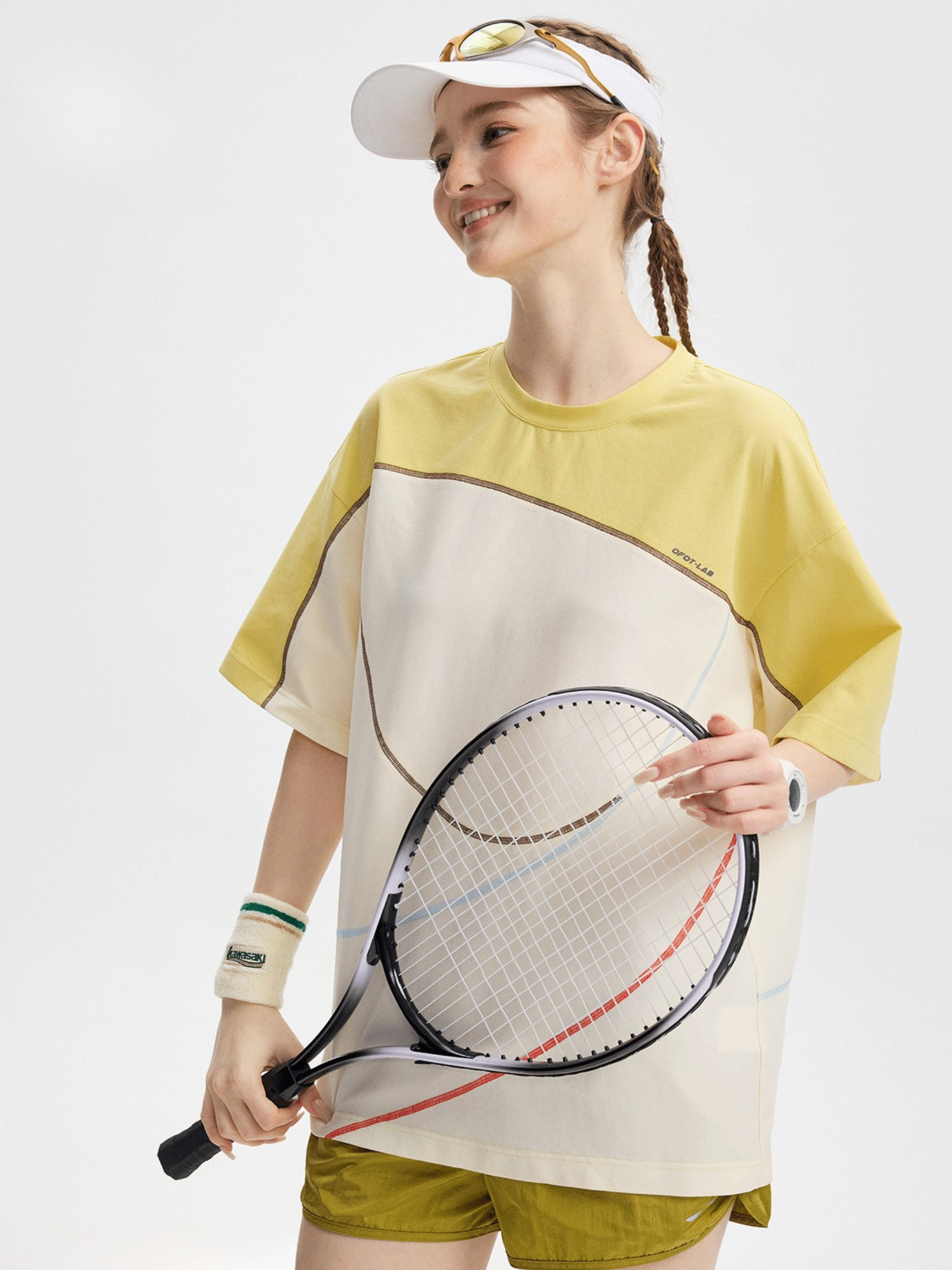 SwiftMove - Women's Quick-Dry Contrast Panel Performance T-Shirt