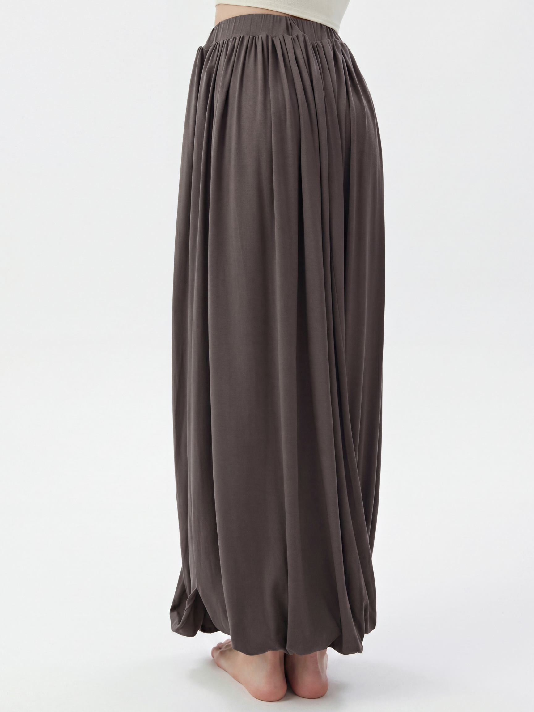 FirstLight - Women's Twist-Knot Slimming Midi Skirt