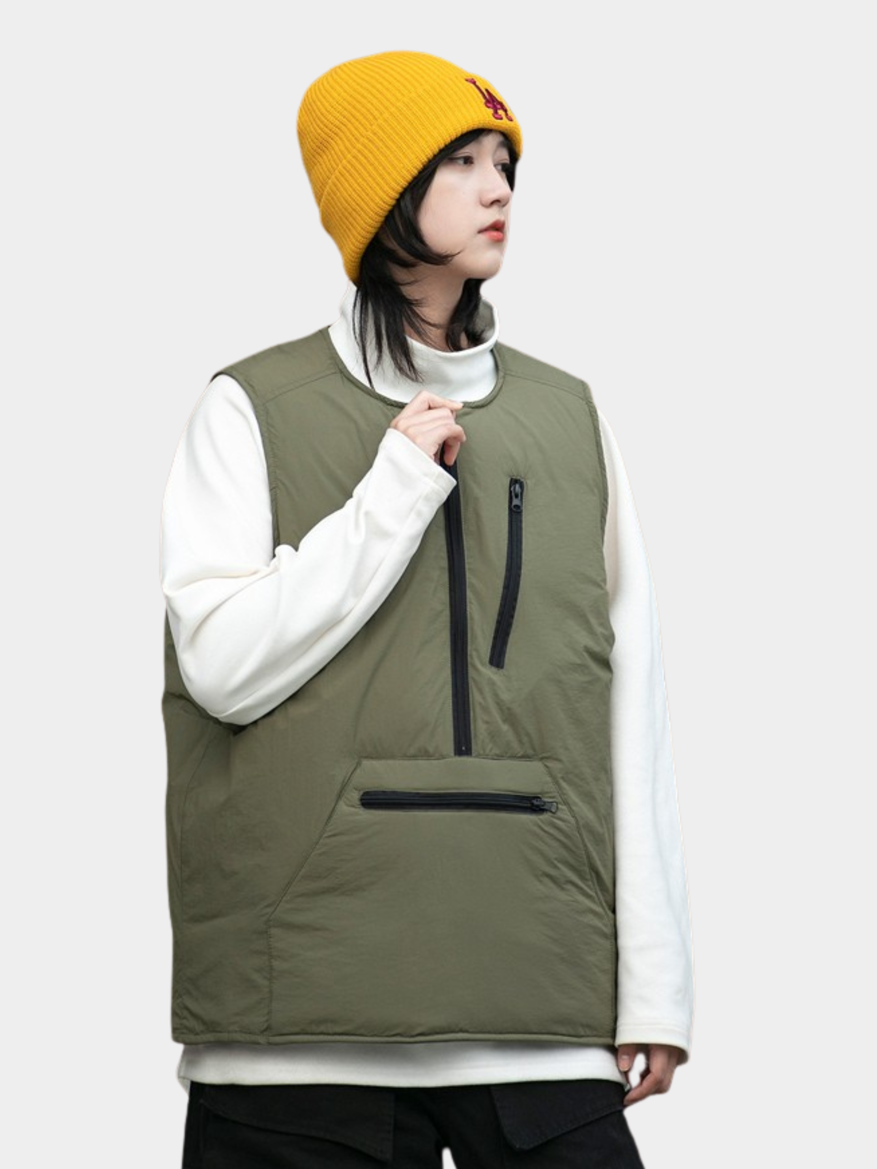 HeatBag - Women's 90% White Duck Down Large Pocket Vest