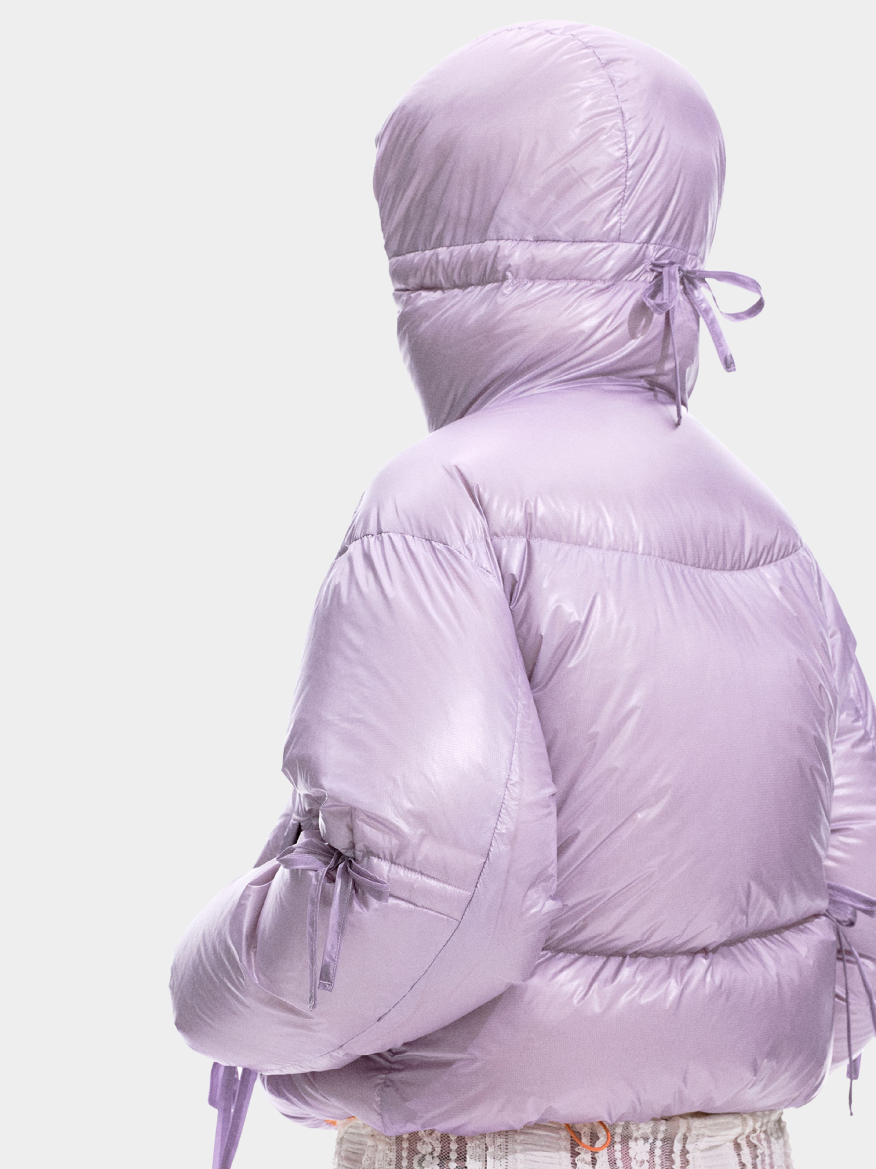 Ironfrost - Women's 90% White Duck Down Color-Blocked Short Puffer Jacket