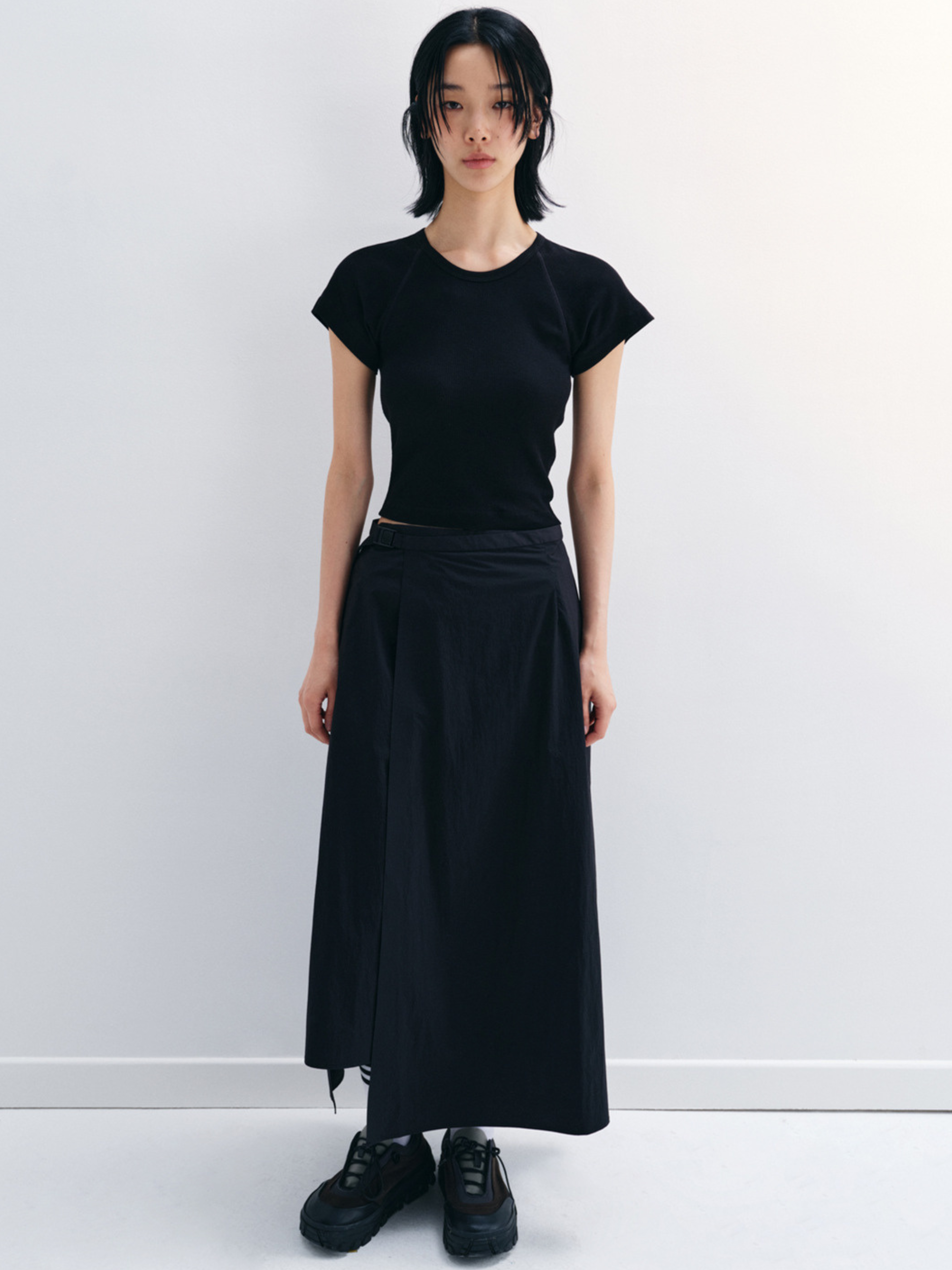 WolfPath - Women's Adjustable Irregular Hem Elastic Waist Skirt
