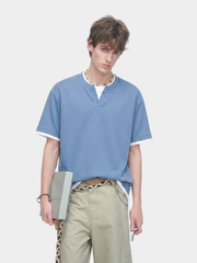 Thunderridge - Men's Layered Crew Neck T-Shirt