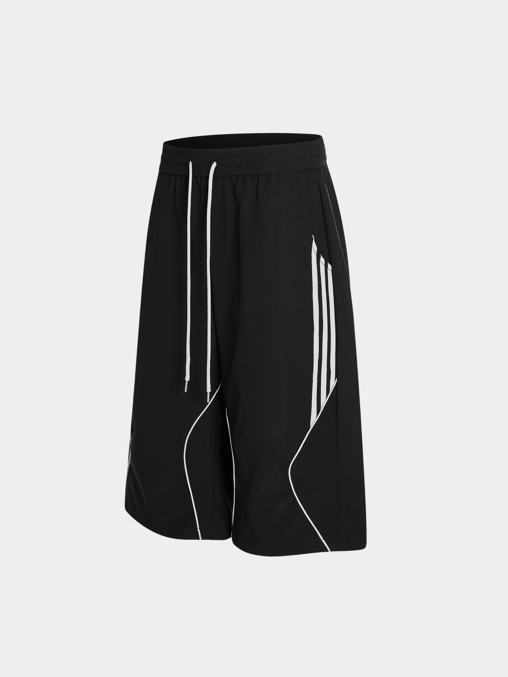 BlazeBox - Men's Striped Panel Straight-Leg Shorts GONGGAR SPORTS