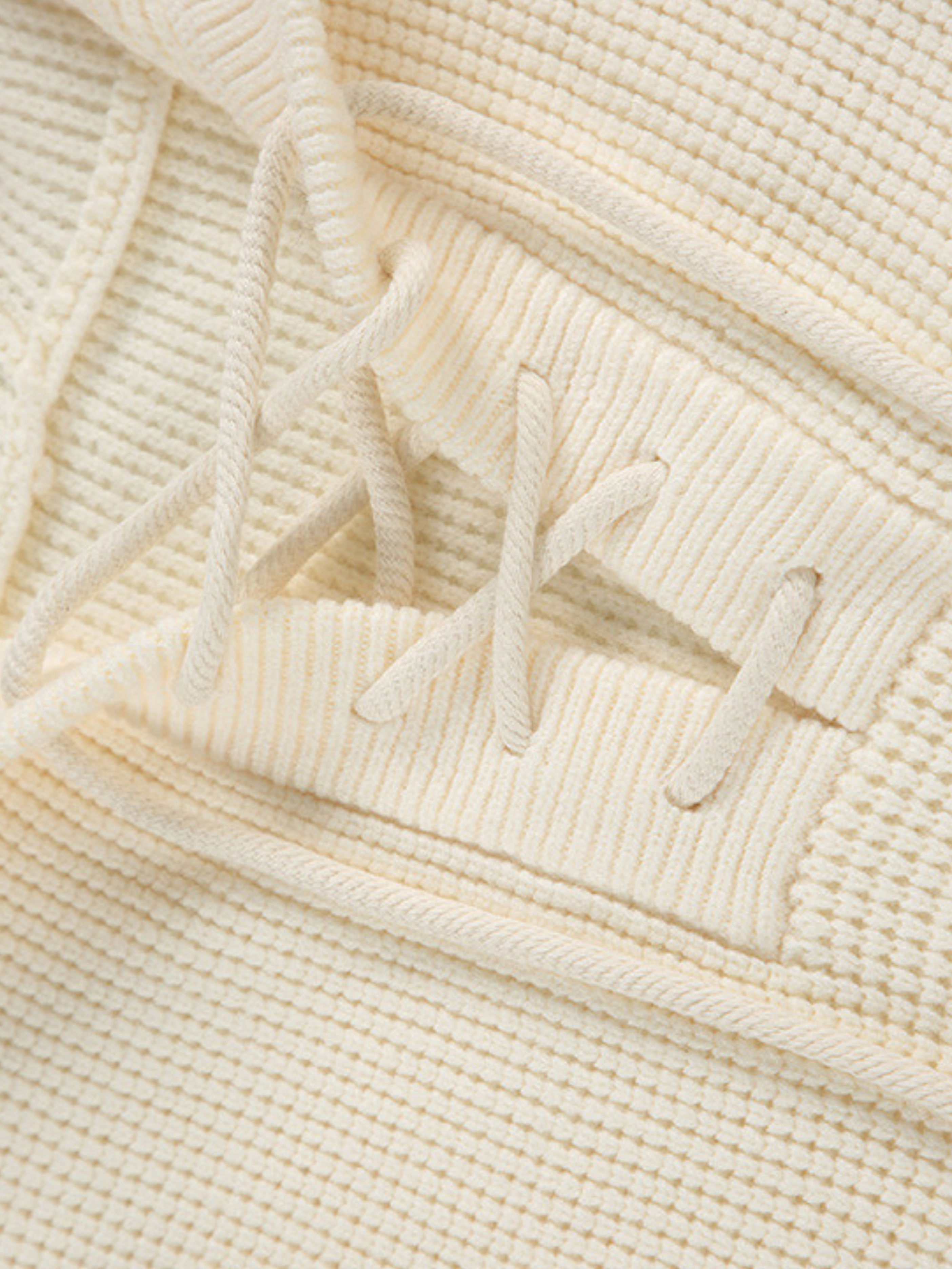 GlowBox - Men's Drawstring Hooded Knit Sweater