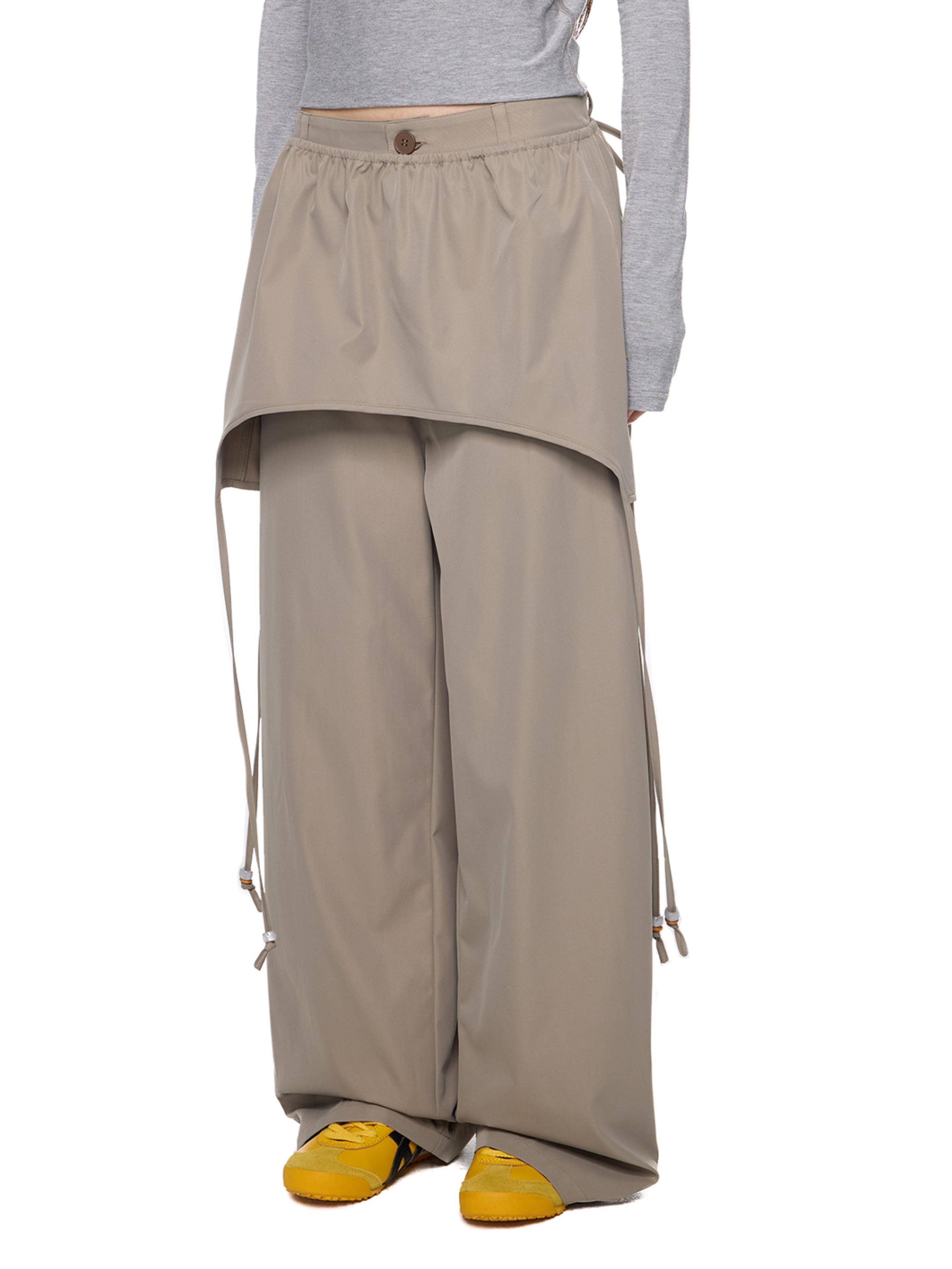 Darkclaw - Women's Two-Piece Detachable Belt Wide-Leg Pants